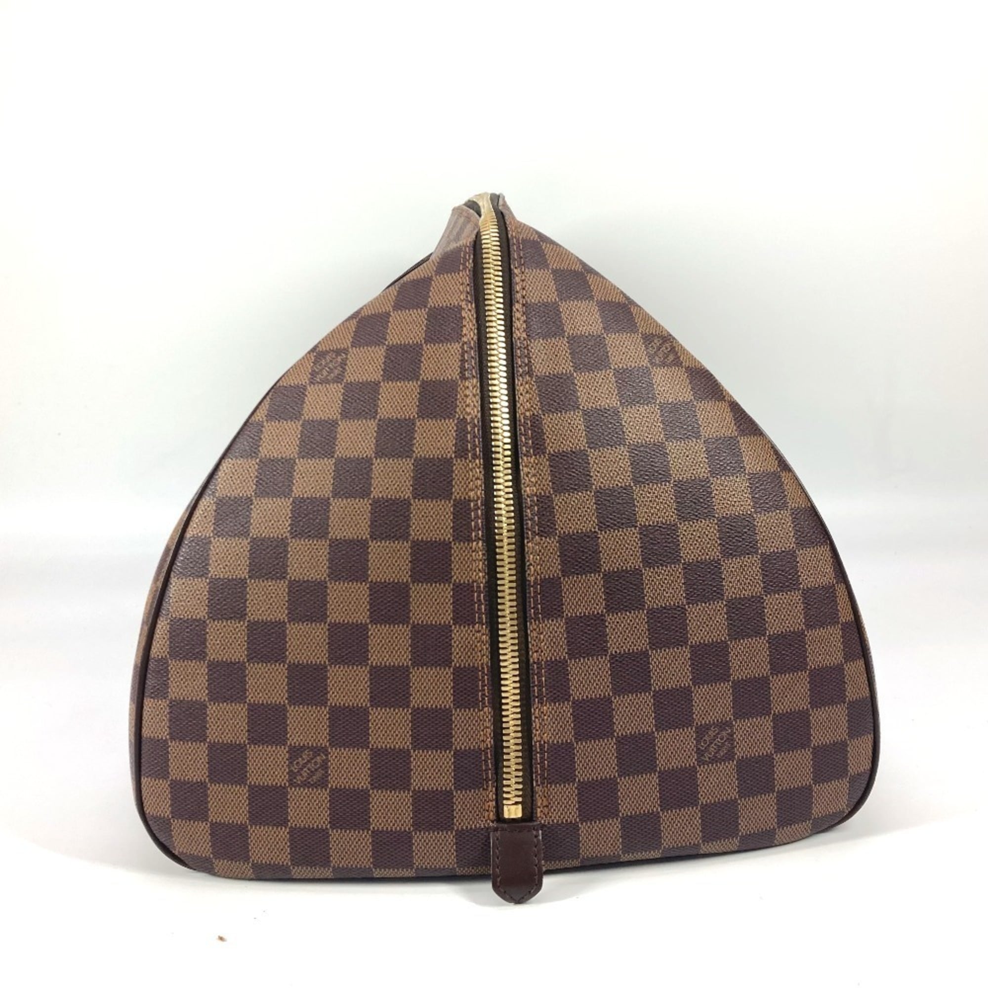 Louis Vuitton Brown Damier Canvas Ebene Damier Canvas Boston Bag (Pre-Owned)