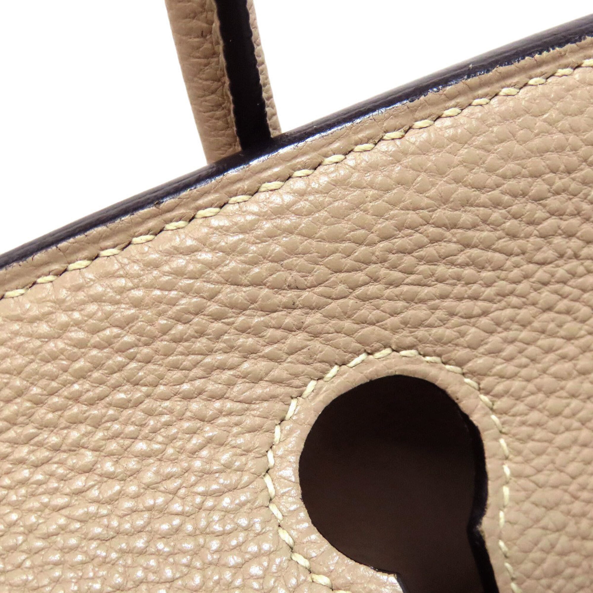 Hermes Beige Togo Leather Handbag (Pre-Owned)