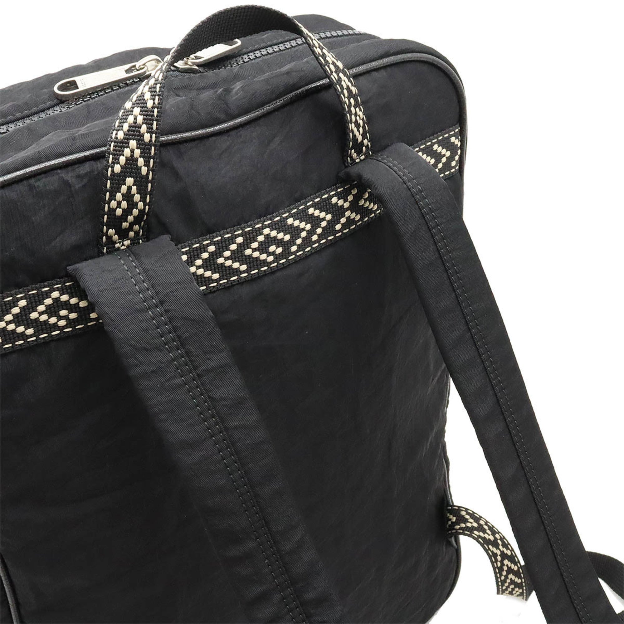 Gucci Black Multi-Color Nylon Backpack (Pre-Owned)