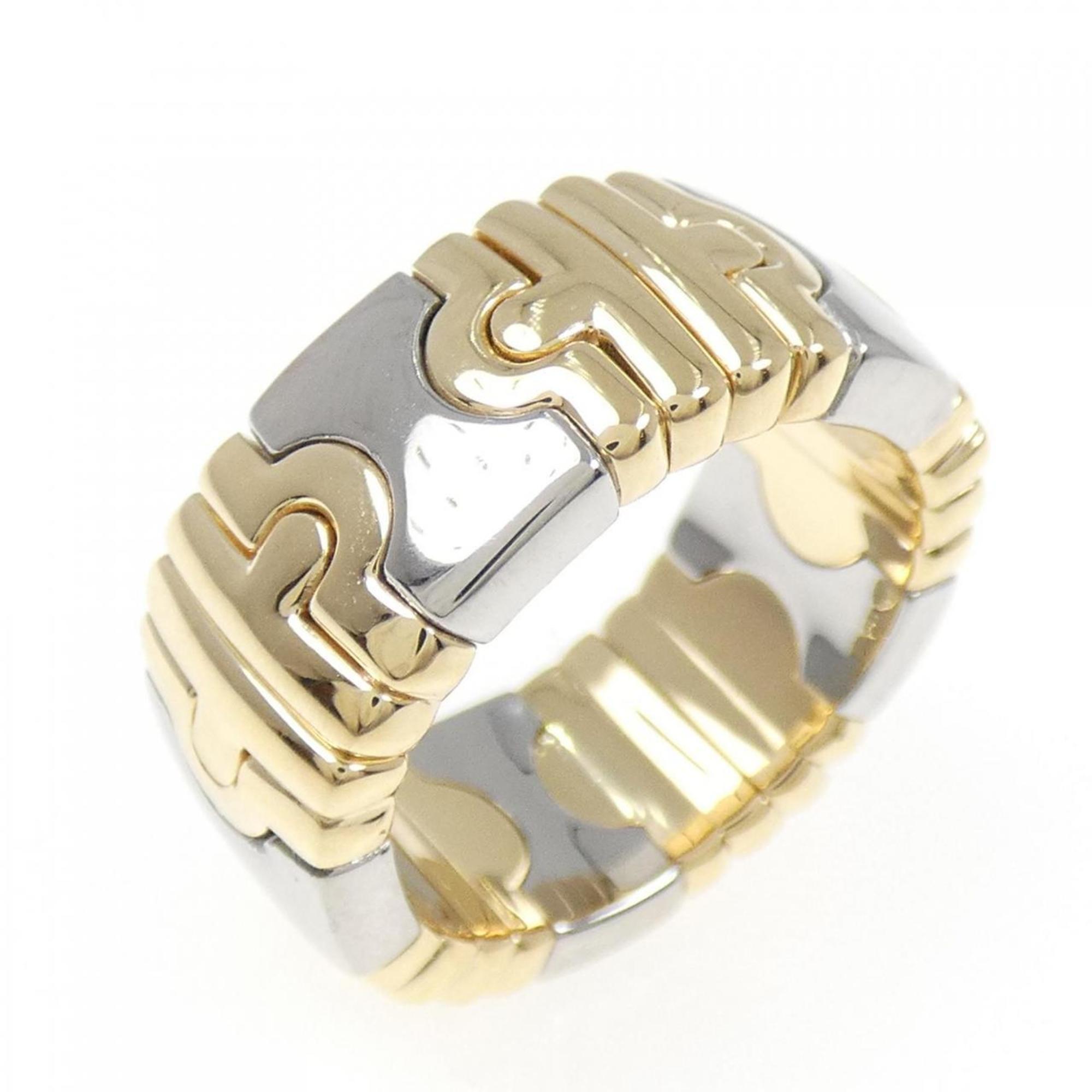 Bvlgari Yellow Stainless Steel Band Ring (Pre-Owned)