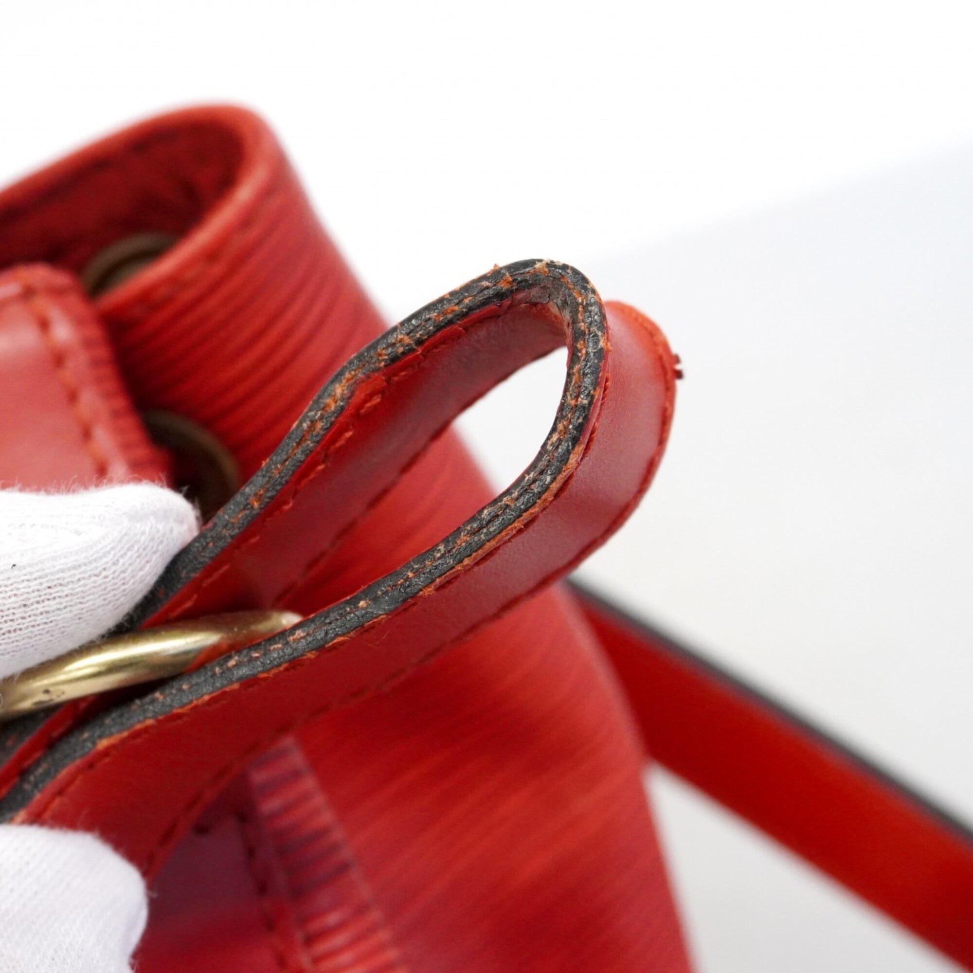 Louis Vuitton Castilian Red Shoulder Bag (Pre-Owned)