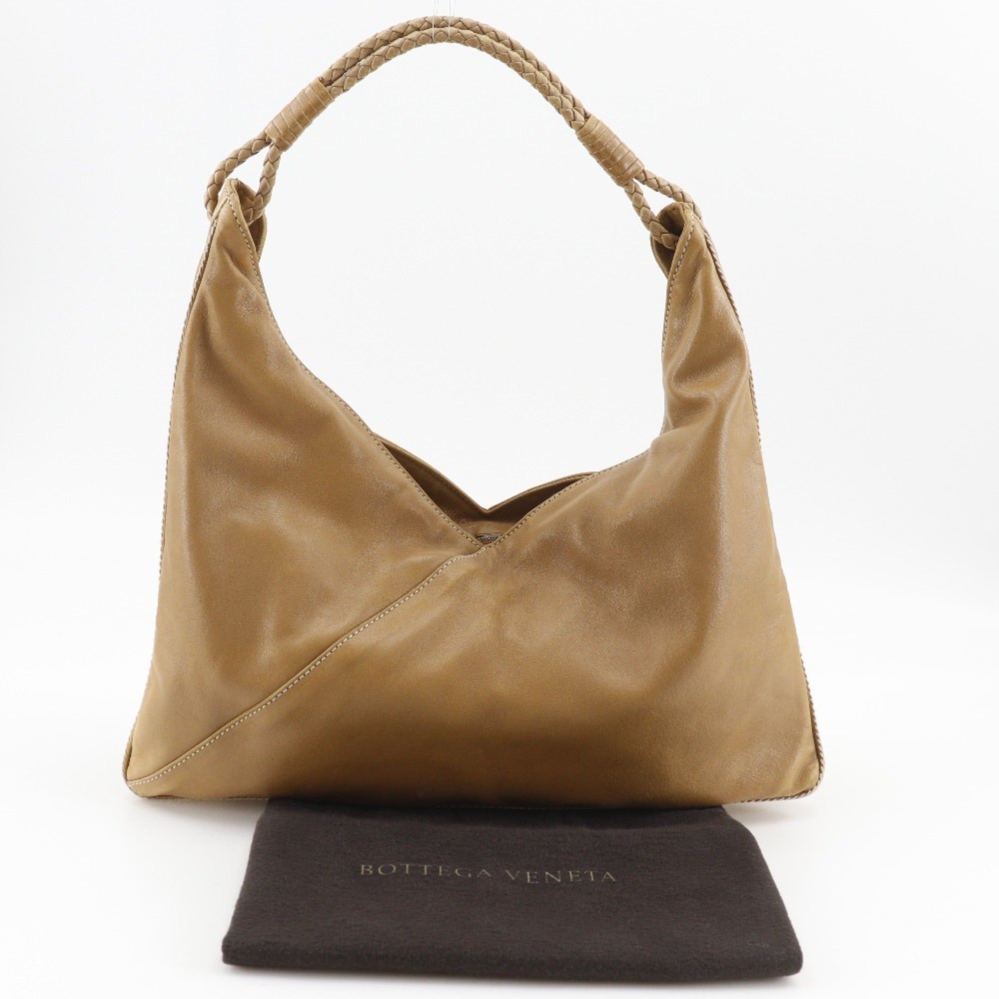 Bottega Veneta Brown Leather Shoulder Bag (Pre-Owned)