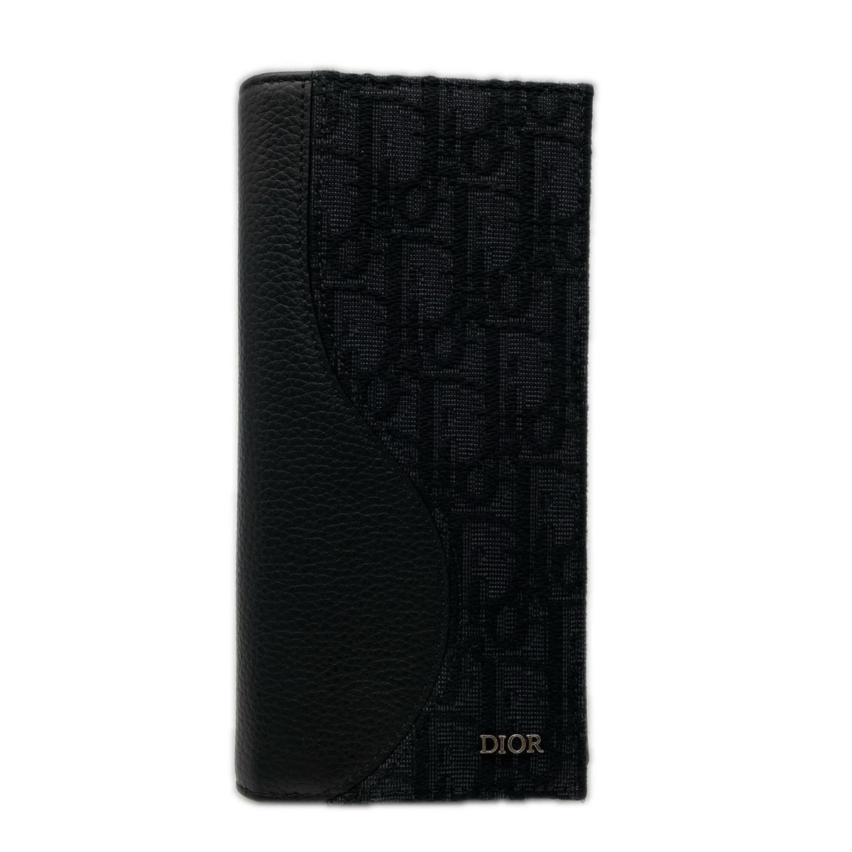 Christian Dior Black Jacquard Long Wallet (Bi-Fold) (Pre-Owned)