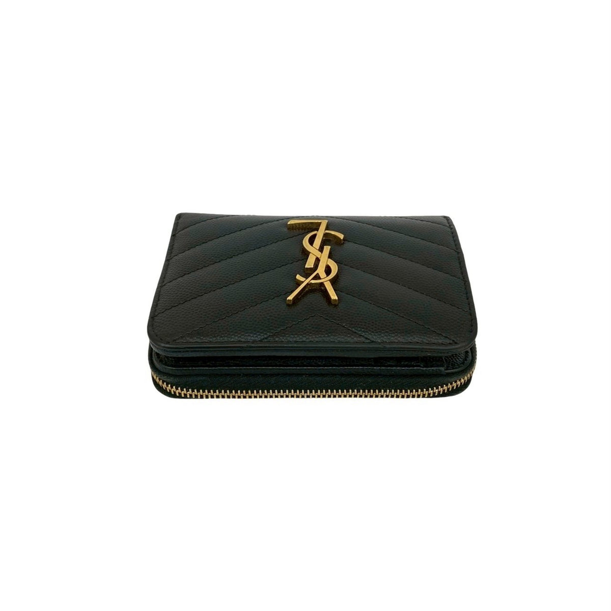 Saint Laurent Black Leather Wallet (Bi-Fold) (Pre-Owned)