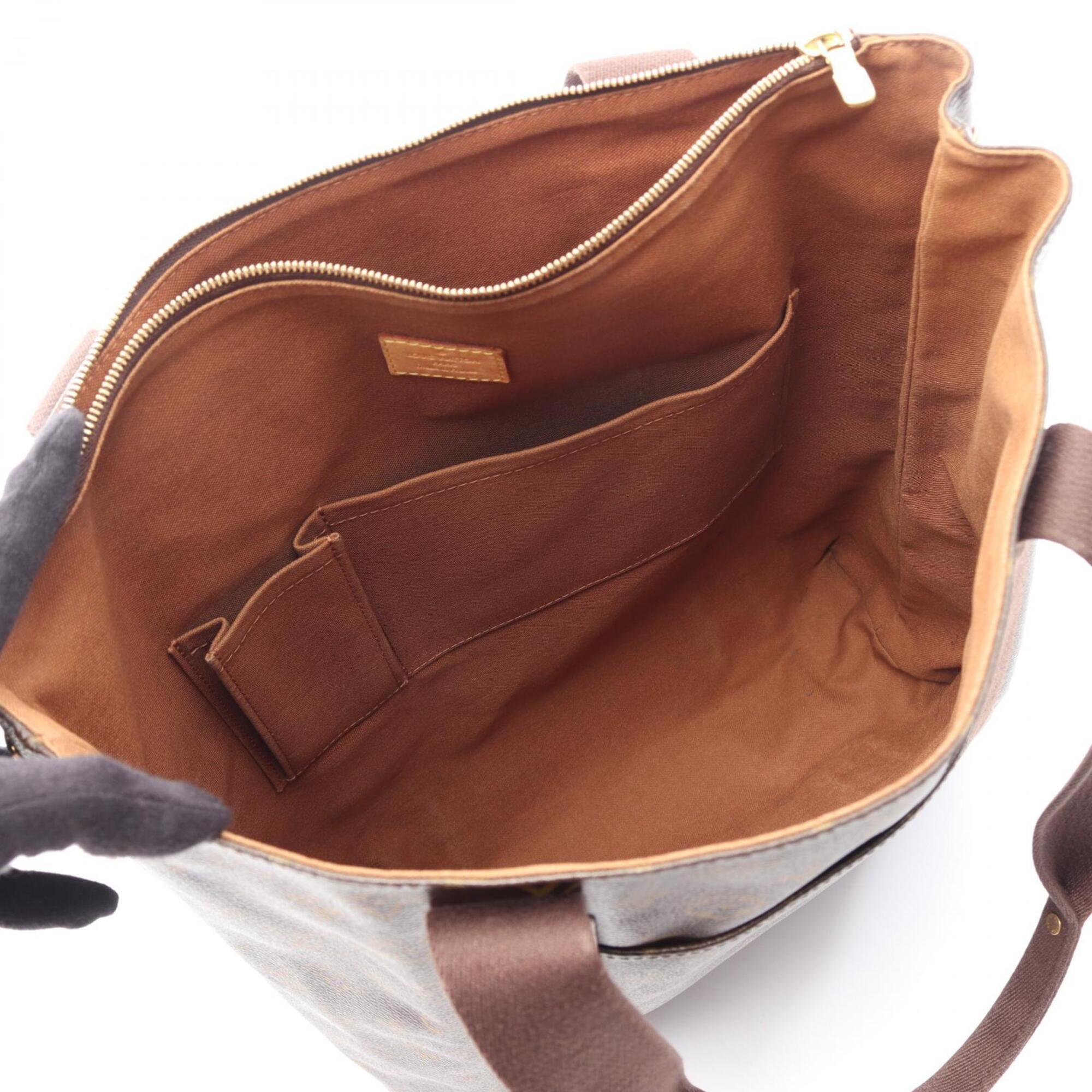 Louis Vuitton Monogram Brown Monogram Leather Tote Bag (Pre-Owned)