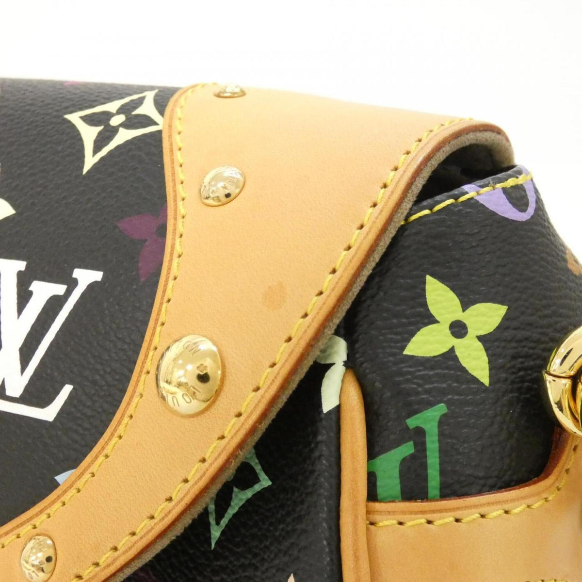 Louis Vuitton Black Coated Canvas Handbag (Pre-Owned)