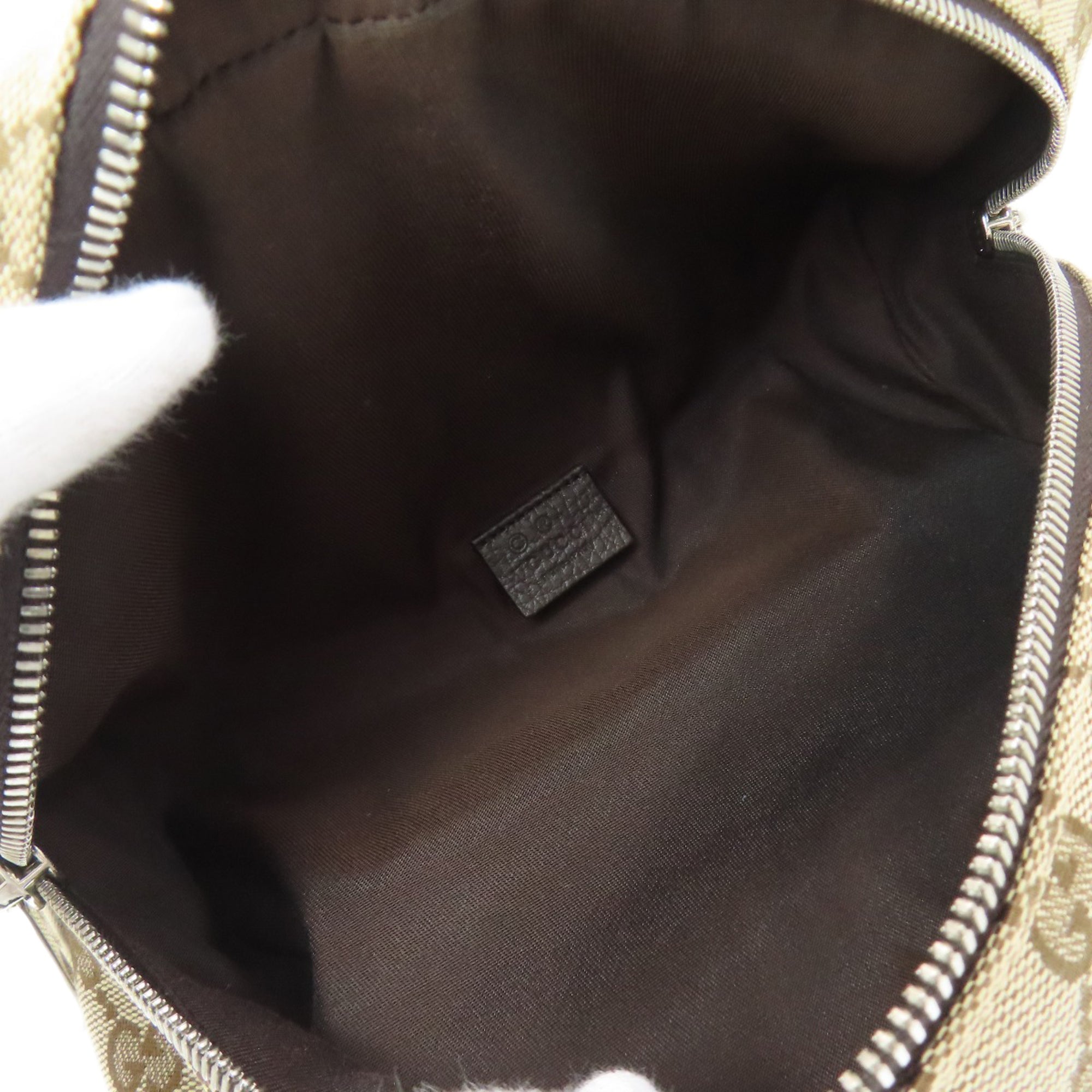Gucci Brown Canvas Sling Bag (Pre-Owned)