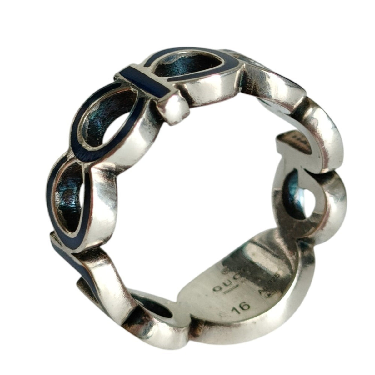 Gucci Silver 925 Band Ring (Pre-Owned)