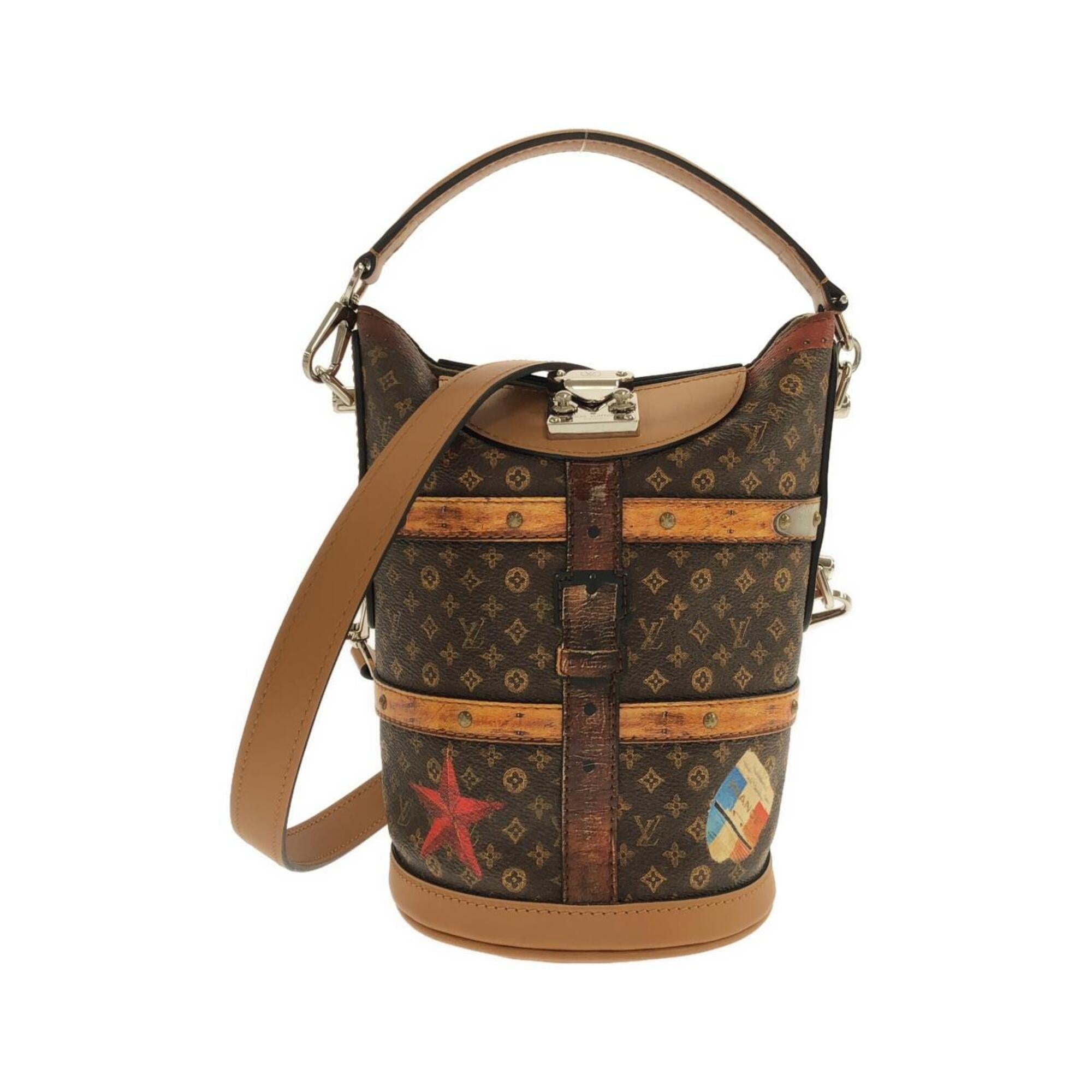 Louis Vuitton Marron Coated Canvas Handbag (Pre-Owned)