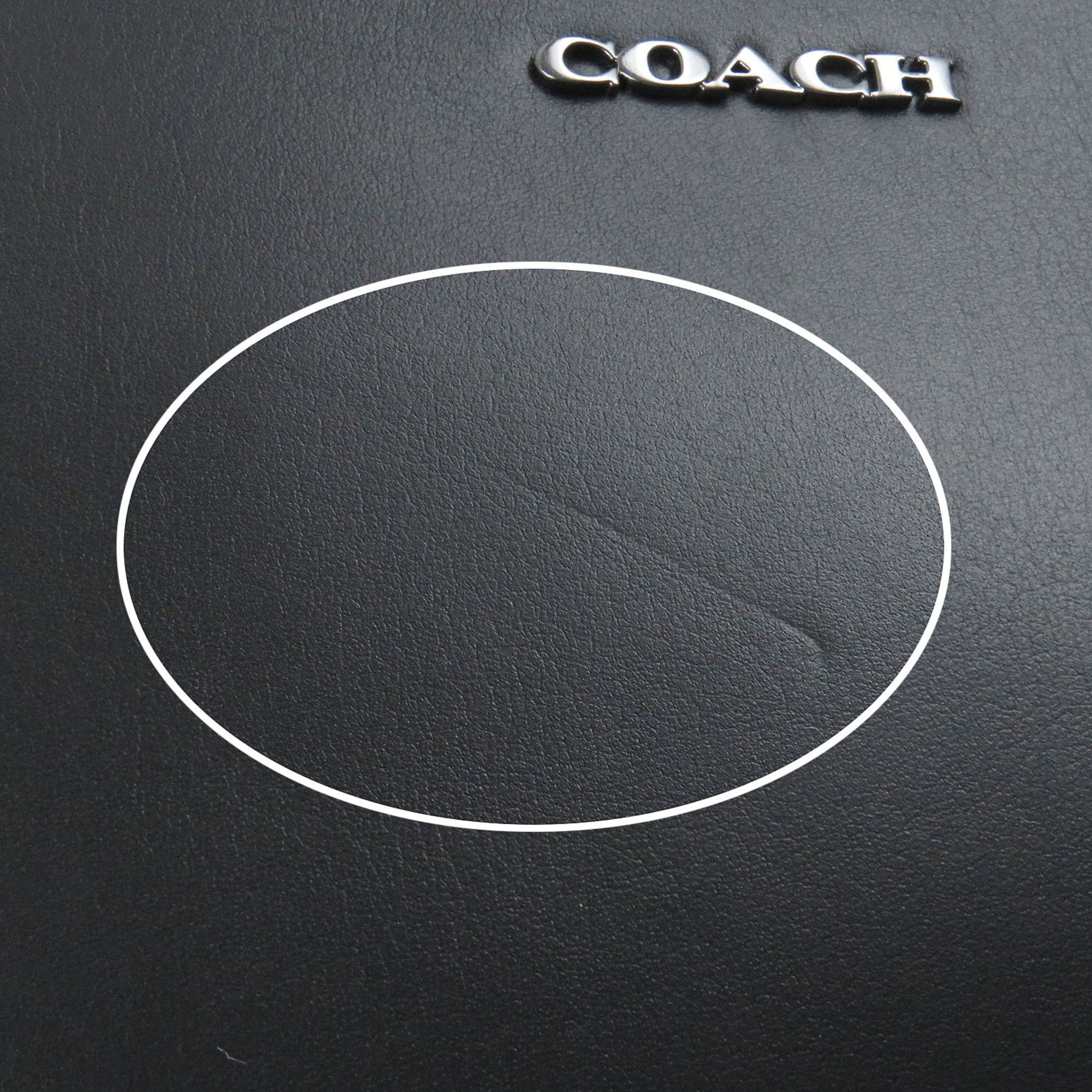Coach Black Leather Clutch Bag (Pre-Owned)