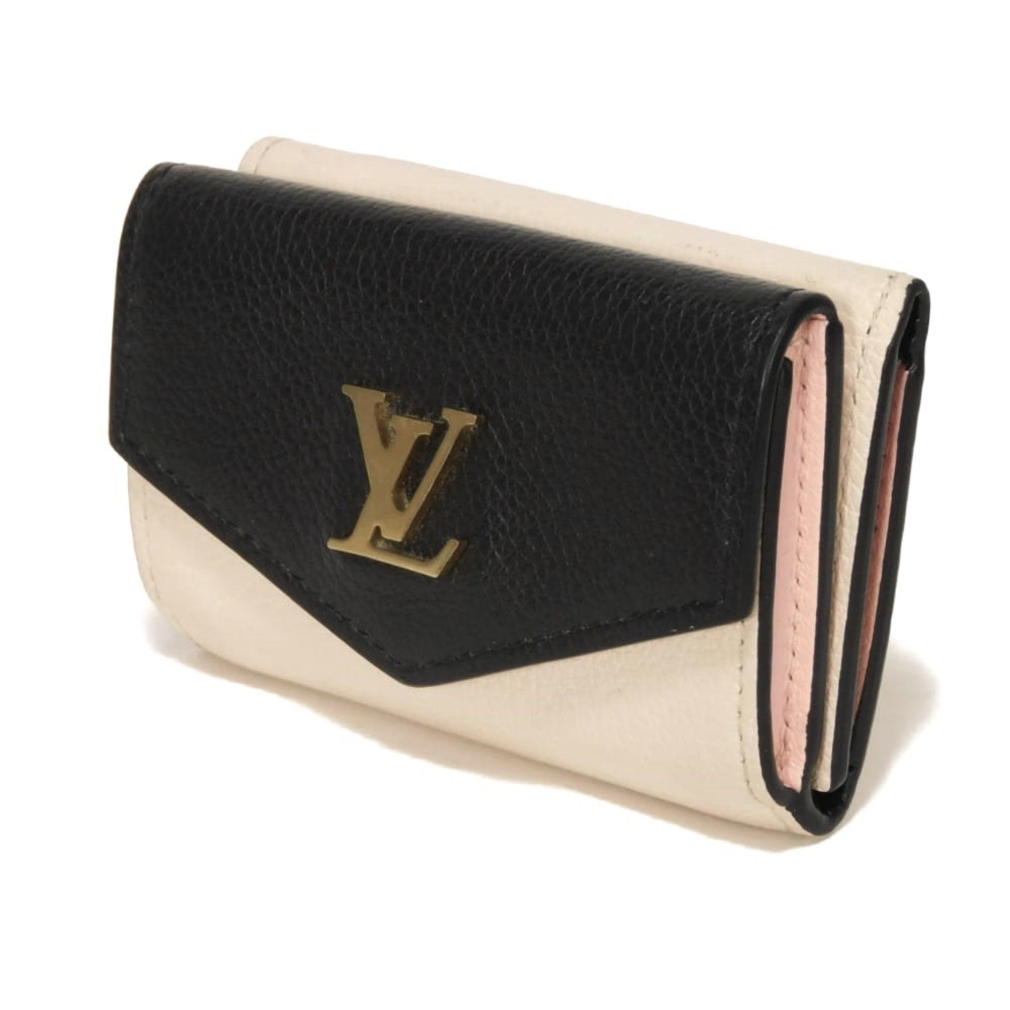 Louis Vuitton Noir Rose Tricolor Leather Wallet (Tri-Fold) (Pre-Owned)