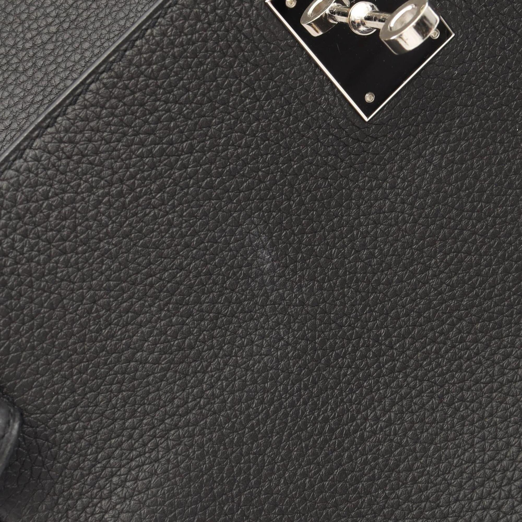 Hermes Black Togo Leather Leather Handbag (Pre-Owned)