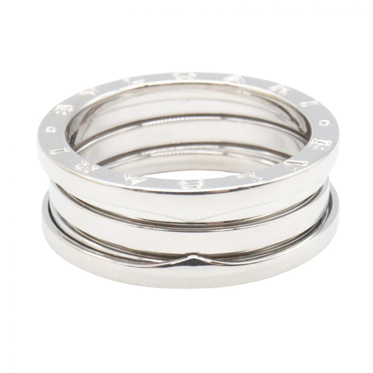 Bvlgari Silver White Gold (18K) Band Ring (Pre-Owned)