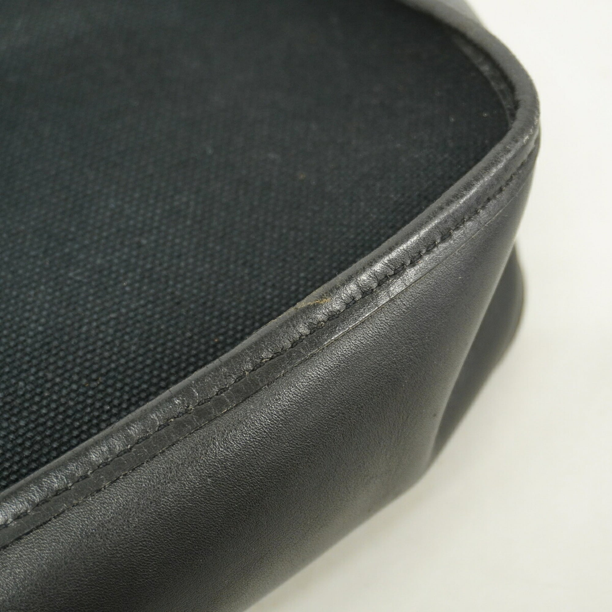 Hermes Black Toile Officier Shoulder Bag (Pre-Owned)