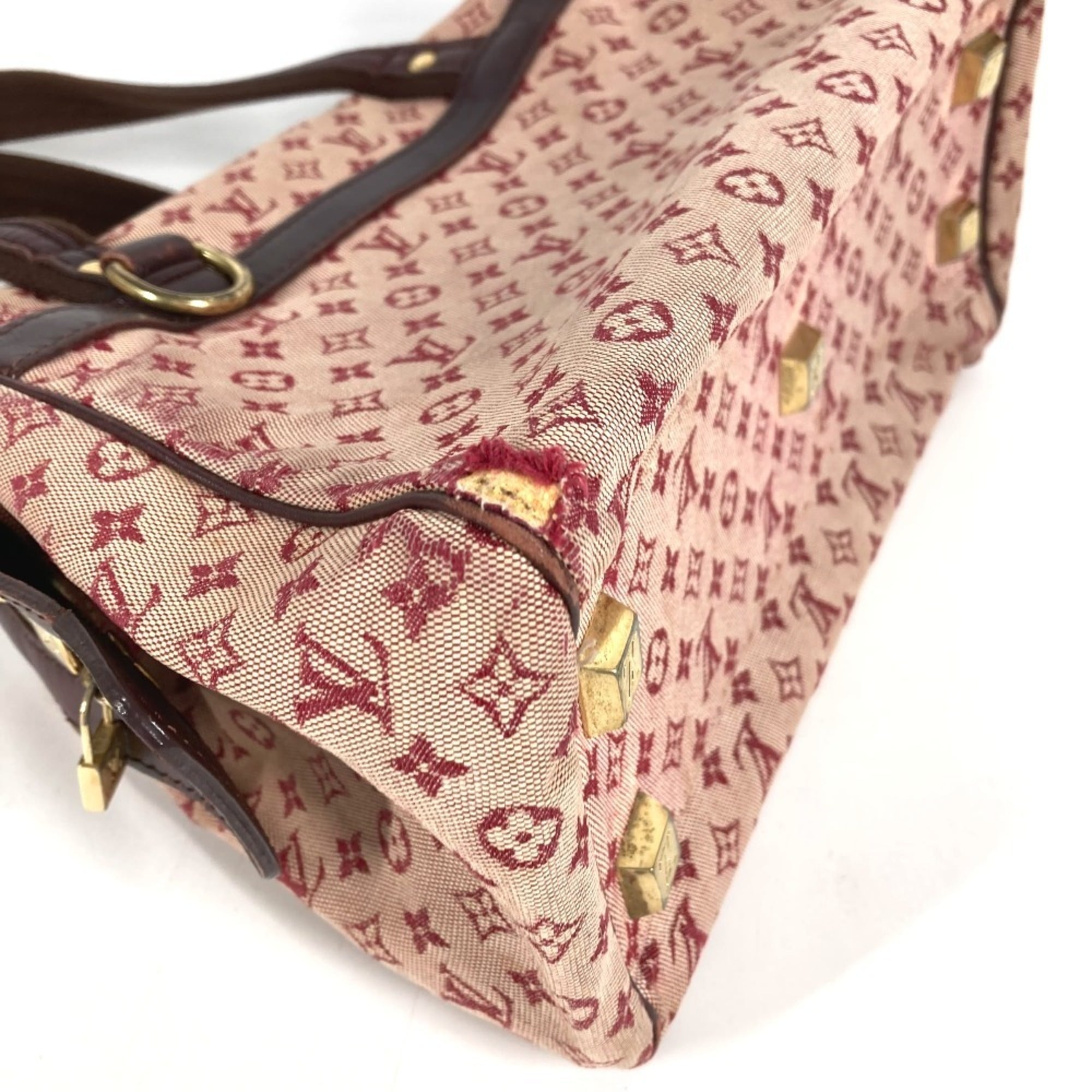 Louis Vuitton Cerise Red Color Monogram Mini Boston Bag Handbag (Pre-Owned)
