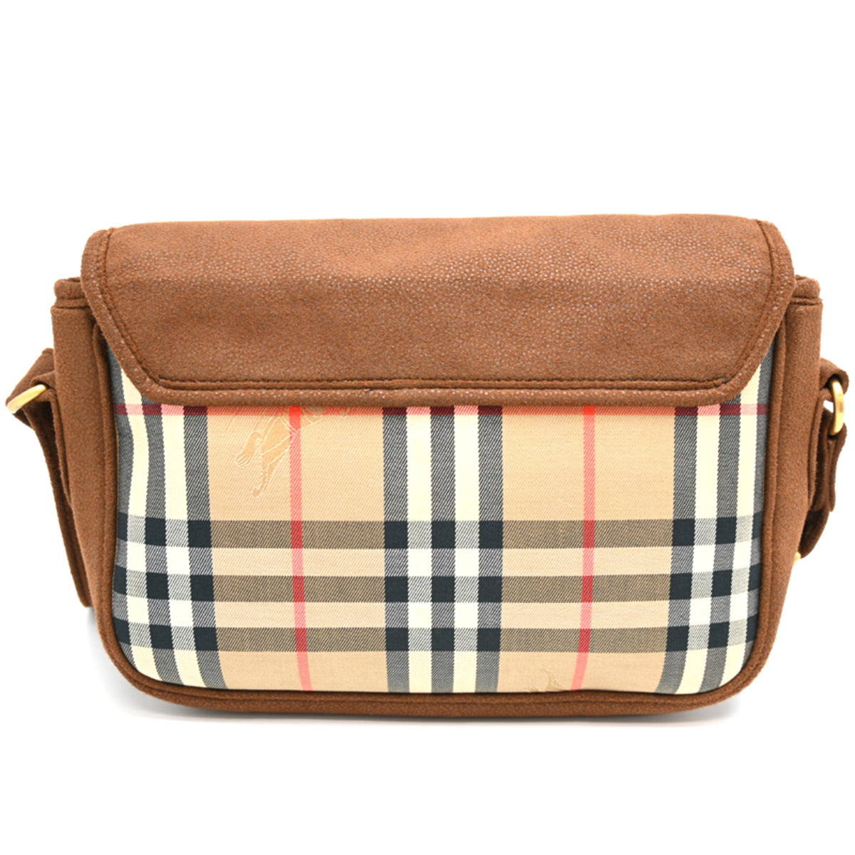 Burberry Brown Canvas Shoulder Bag (Pre-Owned)
