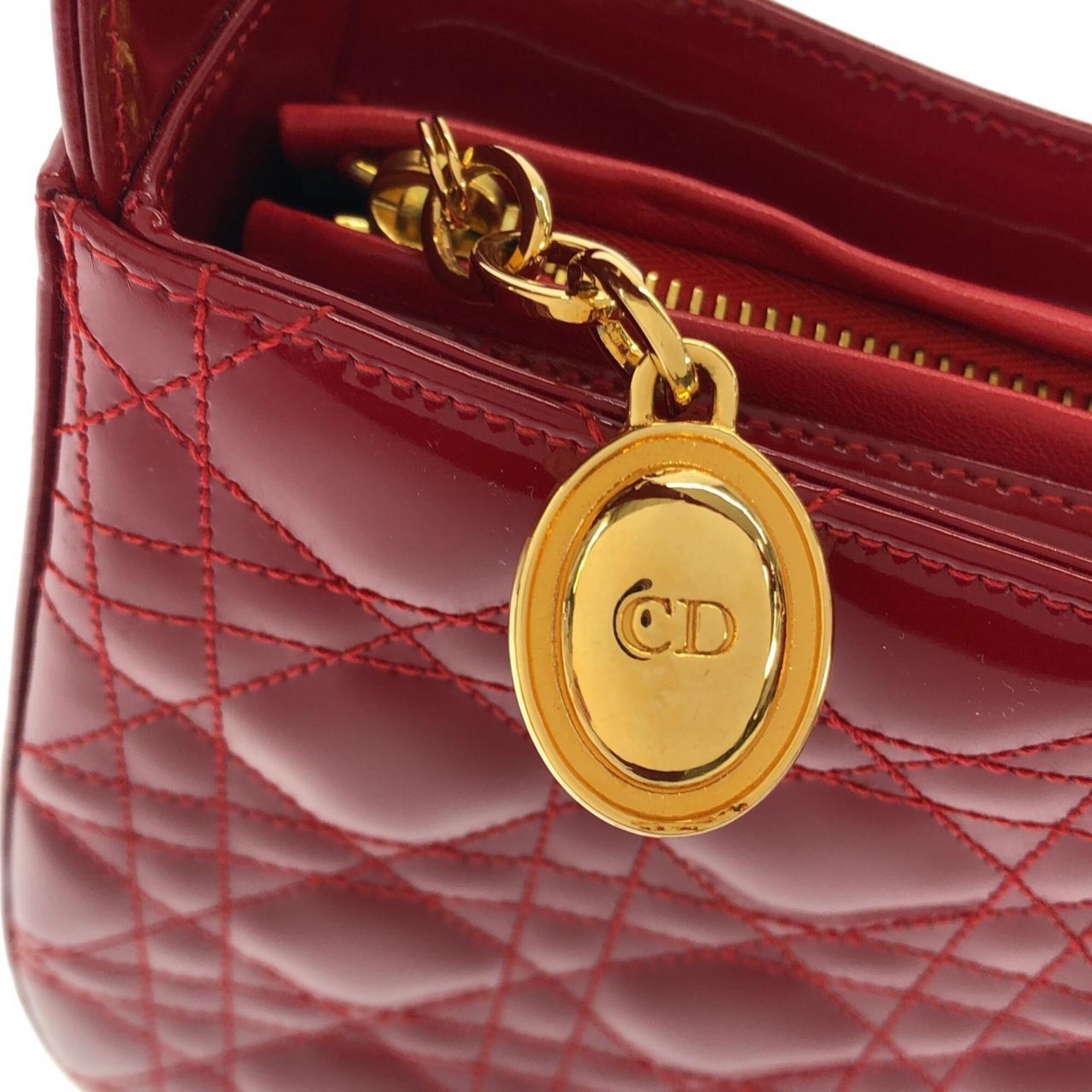 Christian Dior Red Color Leather Shoulder Bag (Pre-Owned)