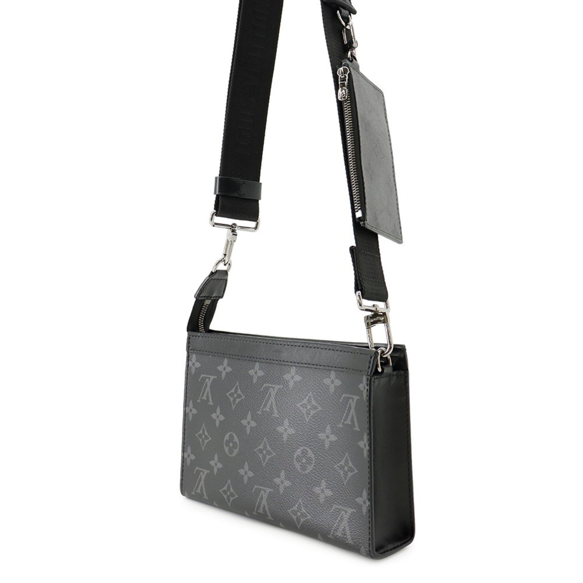 Louis Vuitton Monogram Eclipse Black Noir Monogram Eclipse Shoulder Bag (Pre-Owned)