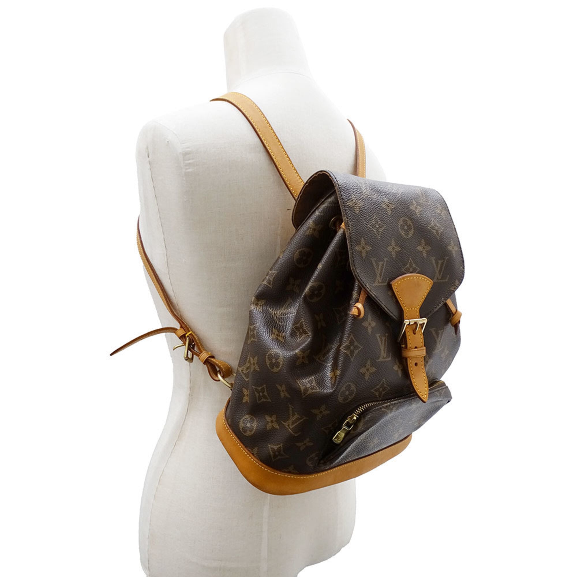 Louis Vuitton Brown Monogram Canvas Backpack (Pre-Owned)