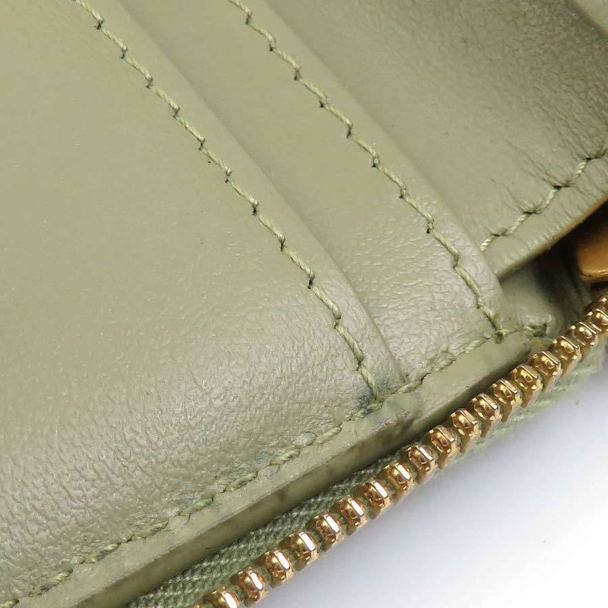 Bottega Veneta Green Leather Wallet (Bi-Fold) (Pre-Owned)