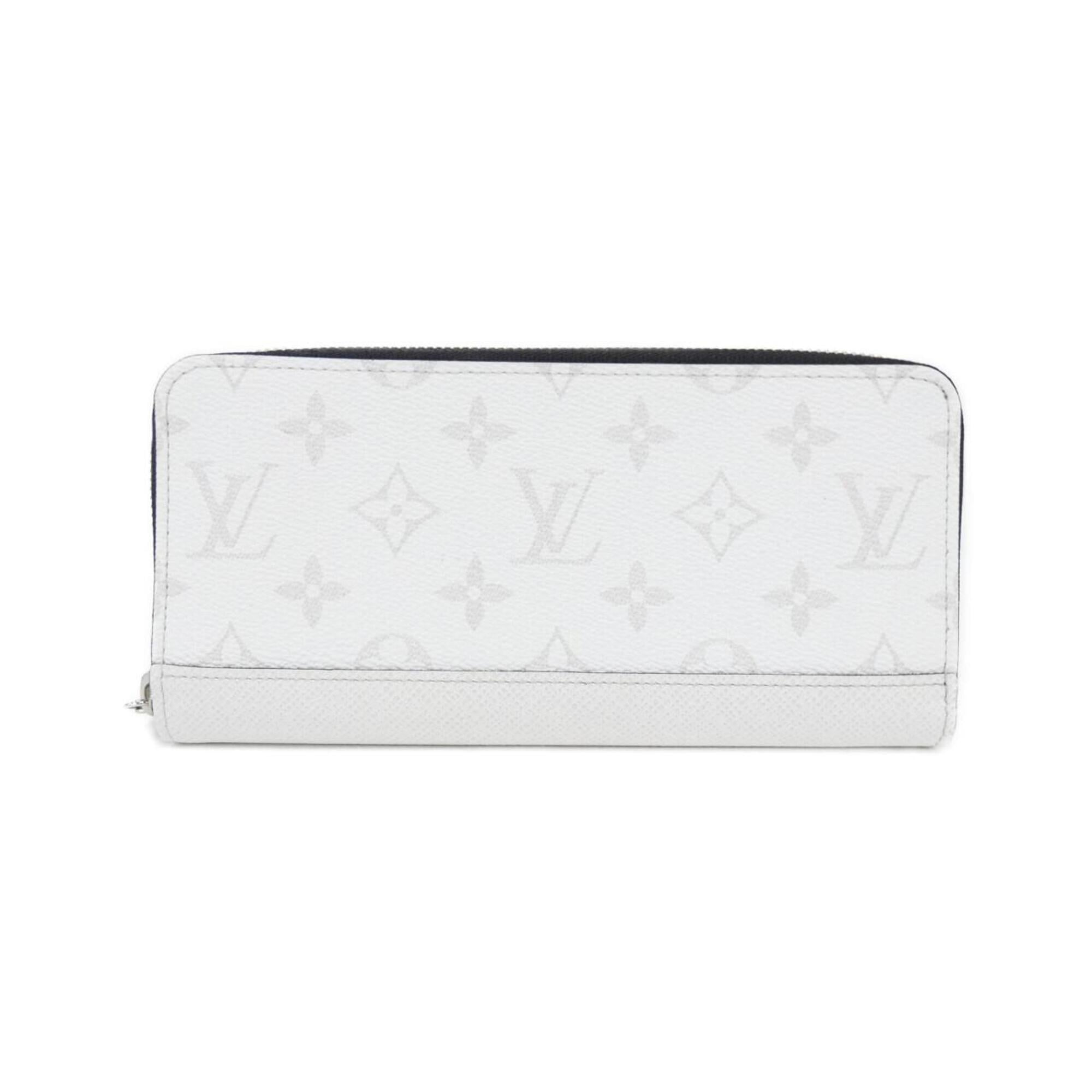 Louis Vuitton White Coated Canvas Leather Long Wallet (Bi-Fold) (Pre-Owned)