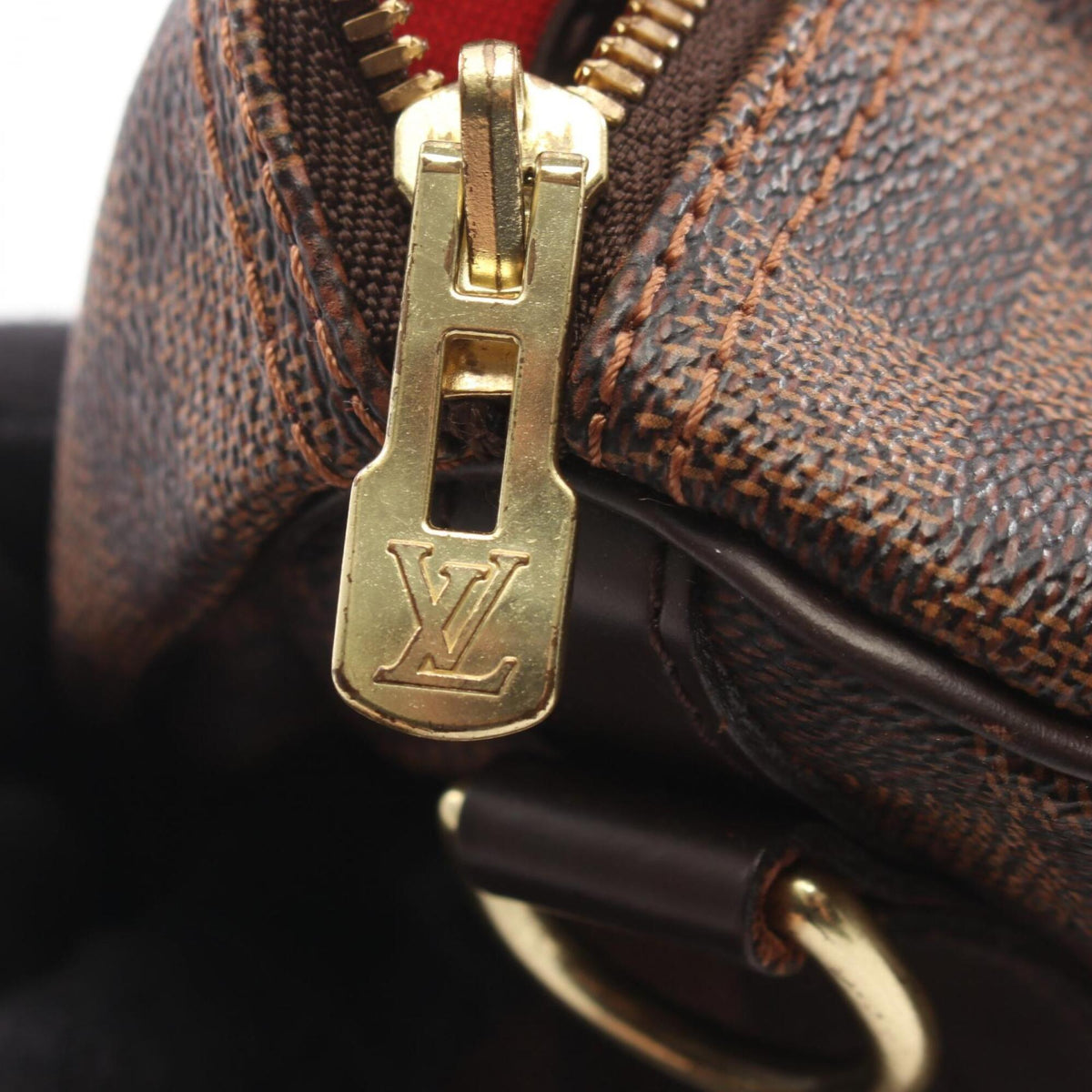 Louis Vuitton Brown Damier Canvas Coated Canvas Damier Canvas Leather Handbag (Pre-Owned)
