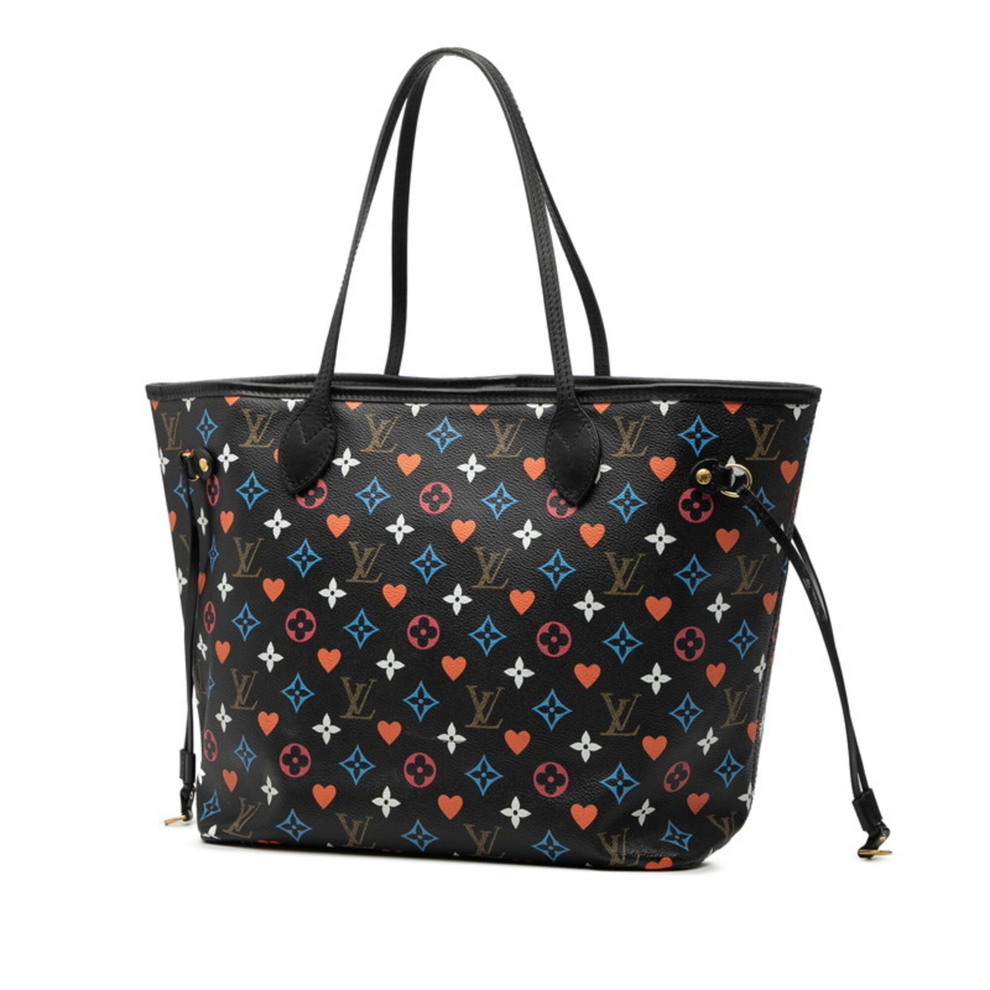 Louis Vuitton Black Multi-Color Pvc Leather Pouch Shoulder Bag Tote Bag (Pre-Owned)