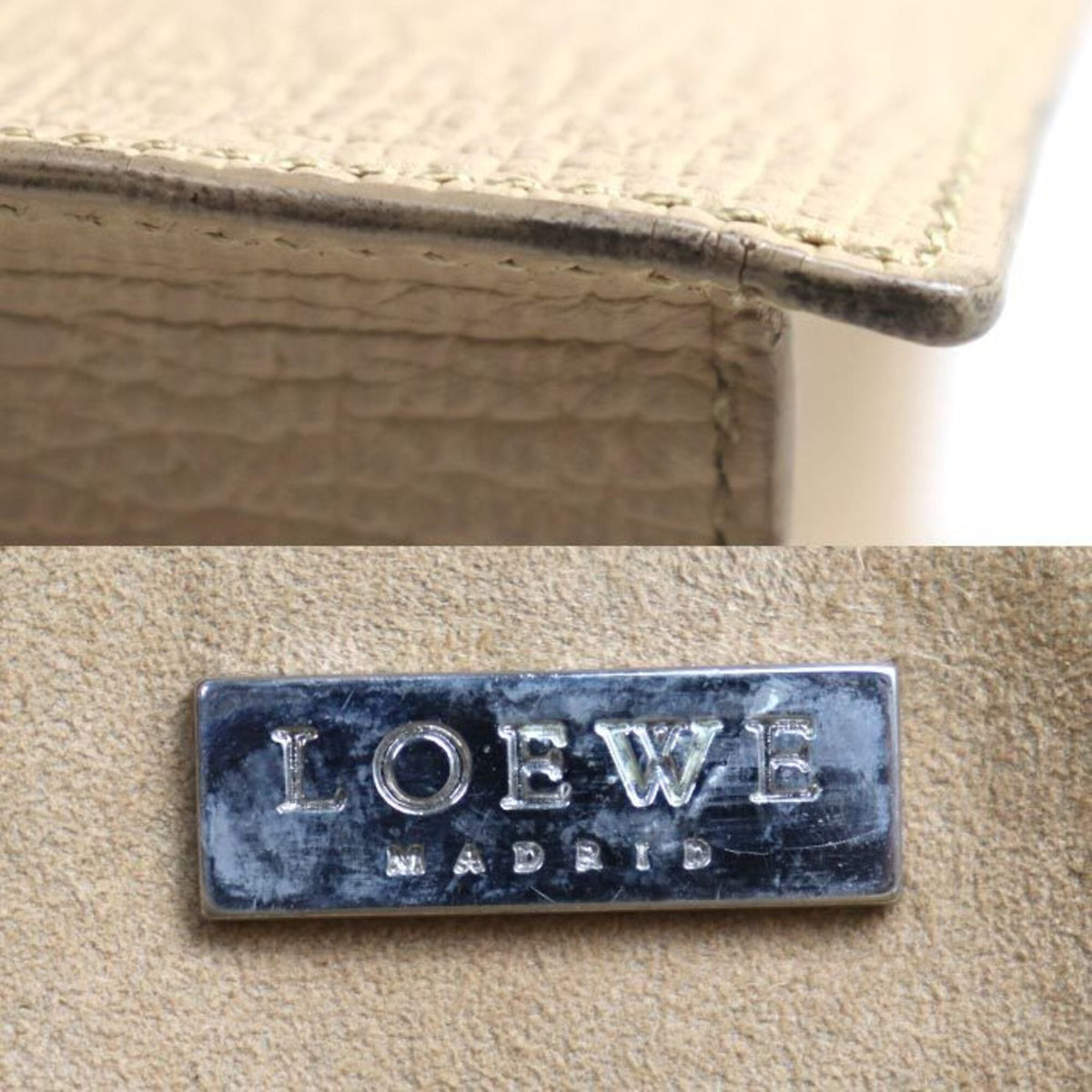 Loewe Beige Leather Handbag (Pre-Owned)