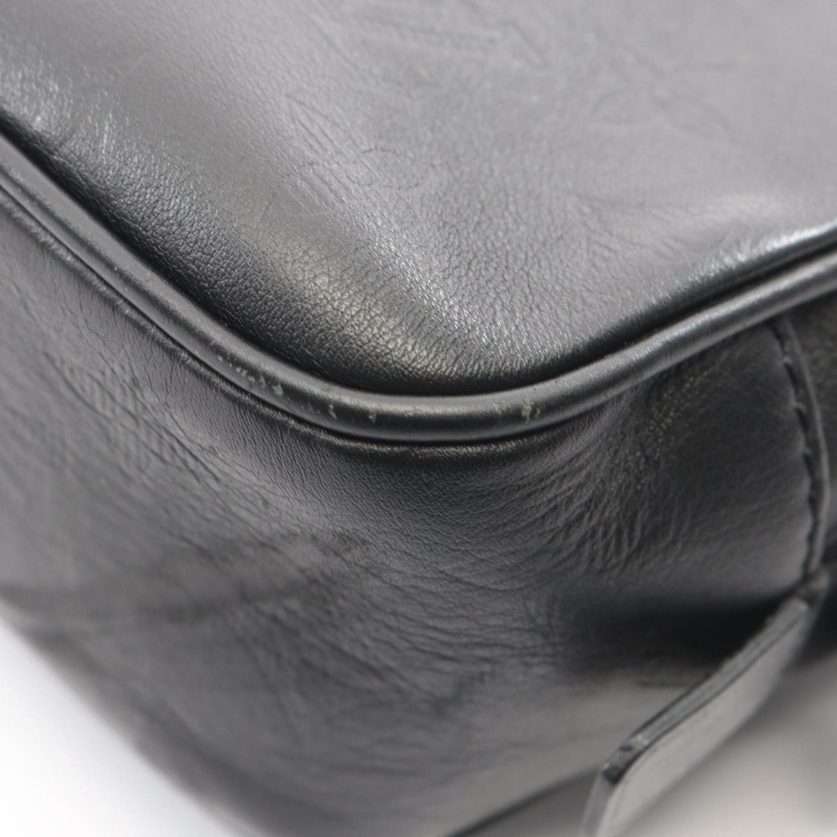 Louis Vuitton Black Noir Monogram Shadow Clutch Bag (Pre-Owned)