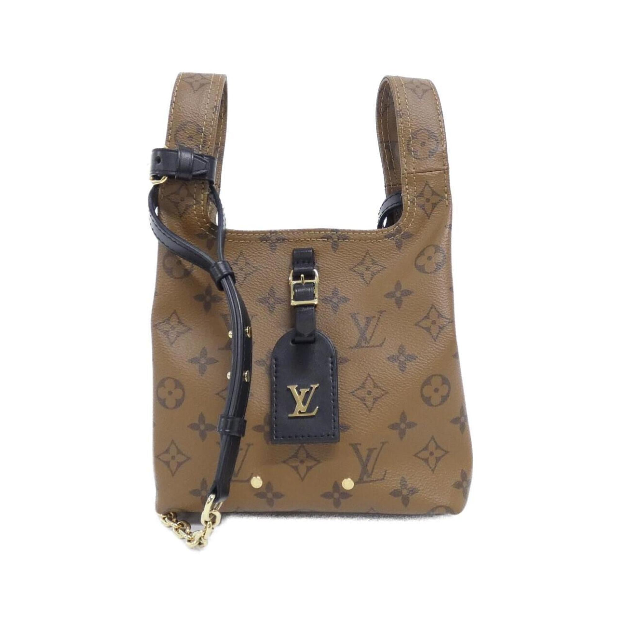 Louis Vuitton Marron Coated Canvas Shoulder Bag (Pre-Owned)