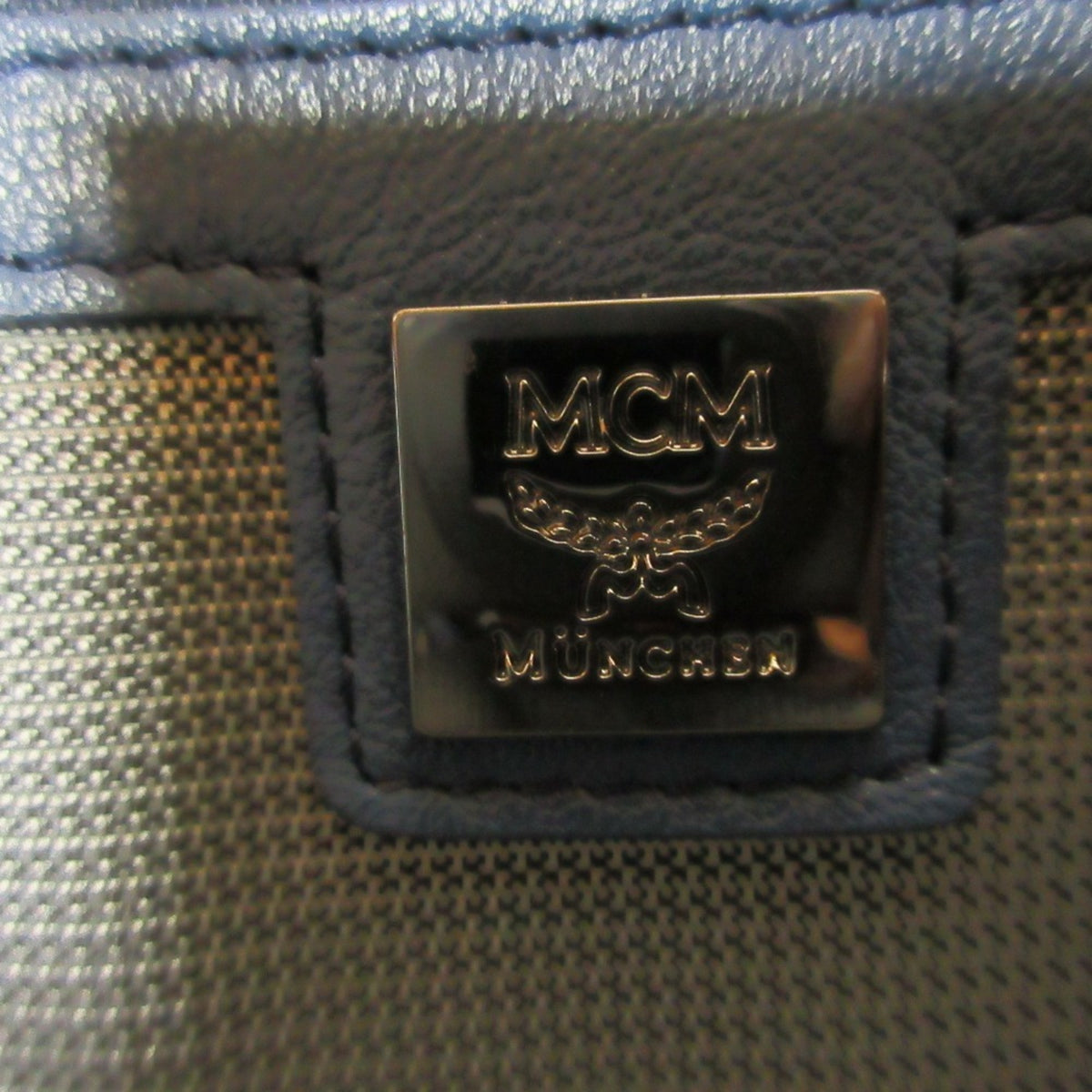 Mcm Visetos Navy Backpack (Pre-Owned)