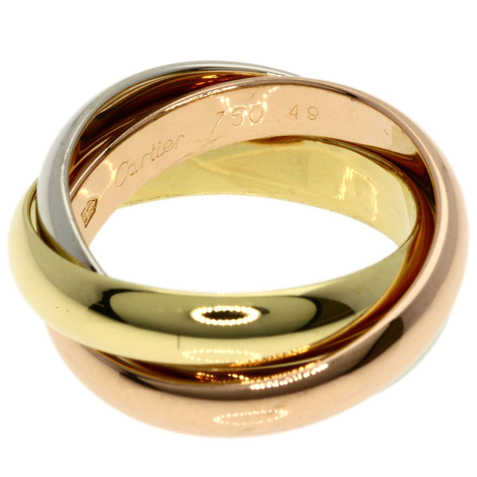 Cartier Trinity Pink Gold (18K) White Gold (18K) Yellow Gold (18K) Band Ring (Pre-Owned)
