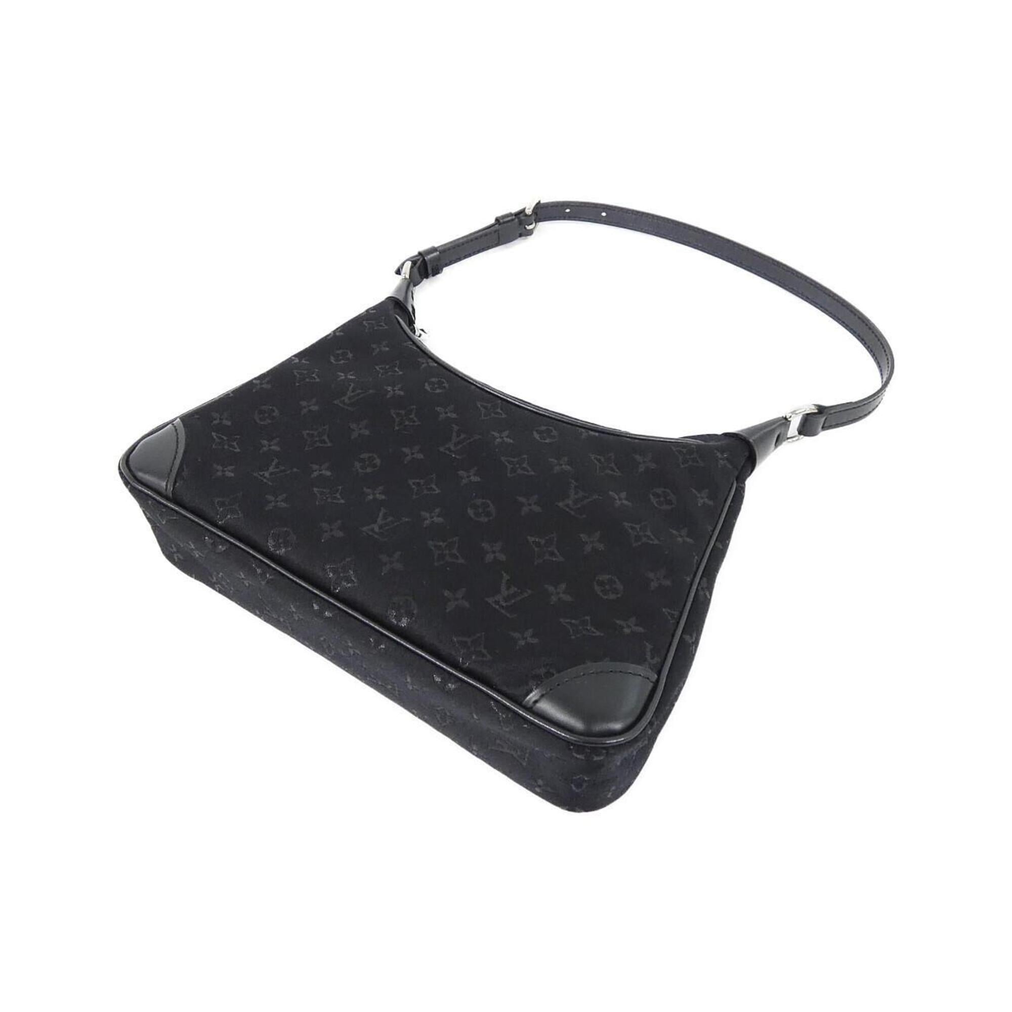 Louis Vuitton Black Satin Shoulder Bag (Pre-Owned)