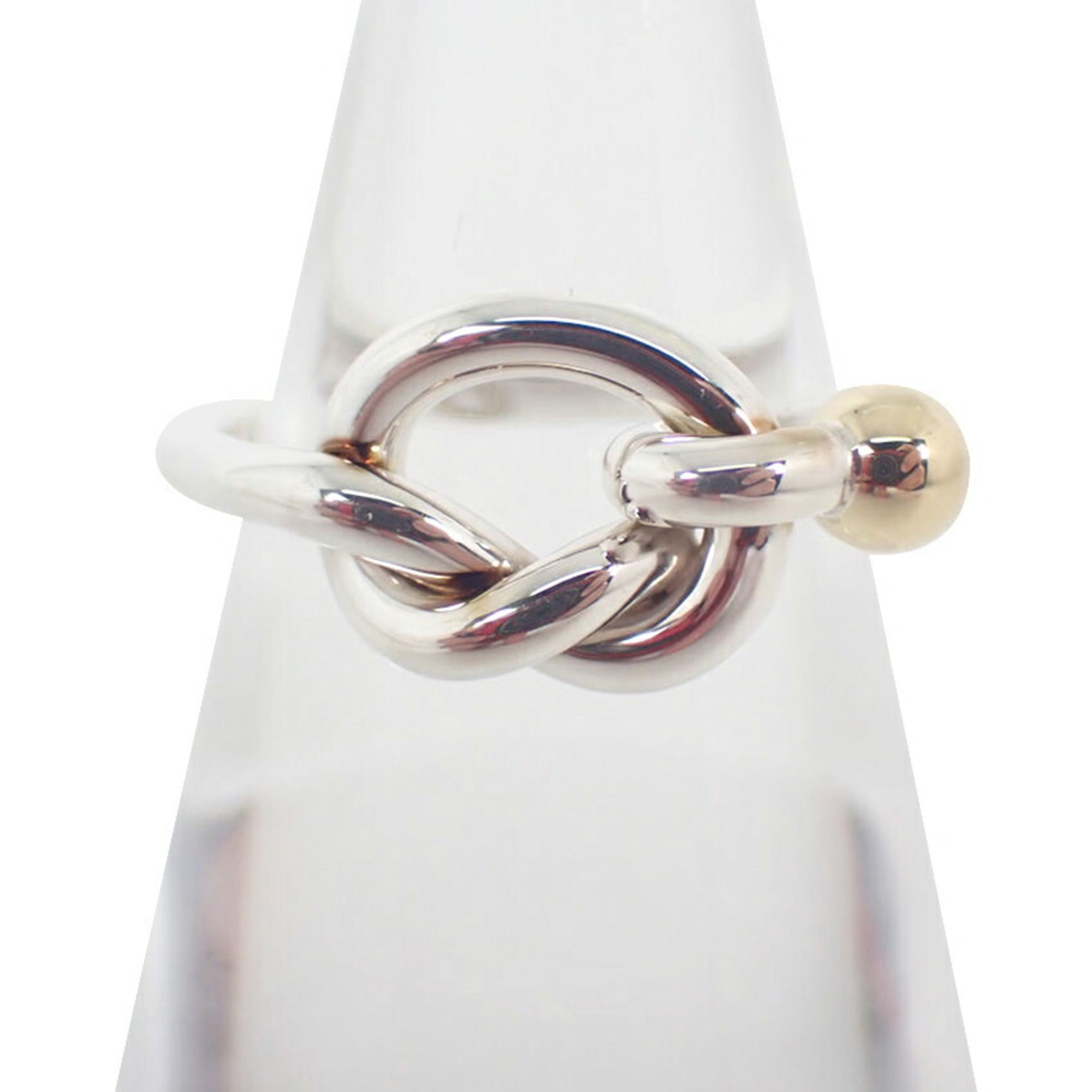Tiffany Yellow Gold (18K) Sterling Silver 925 Band Ring (Pre-Owned)