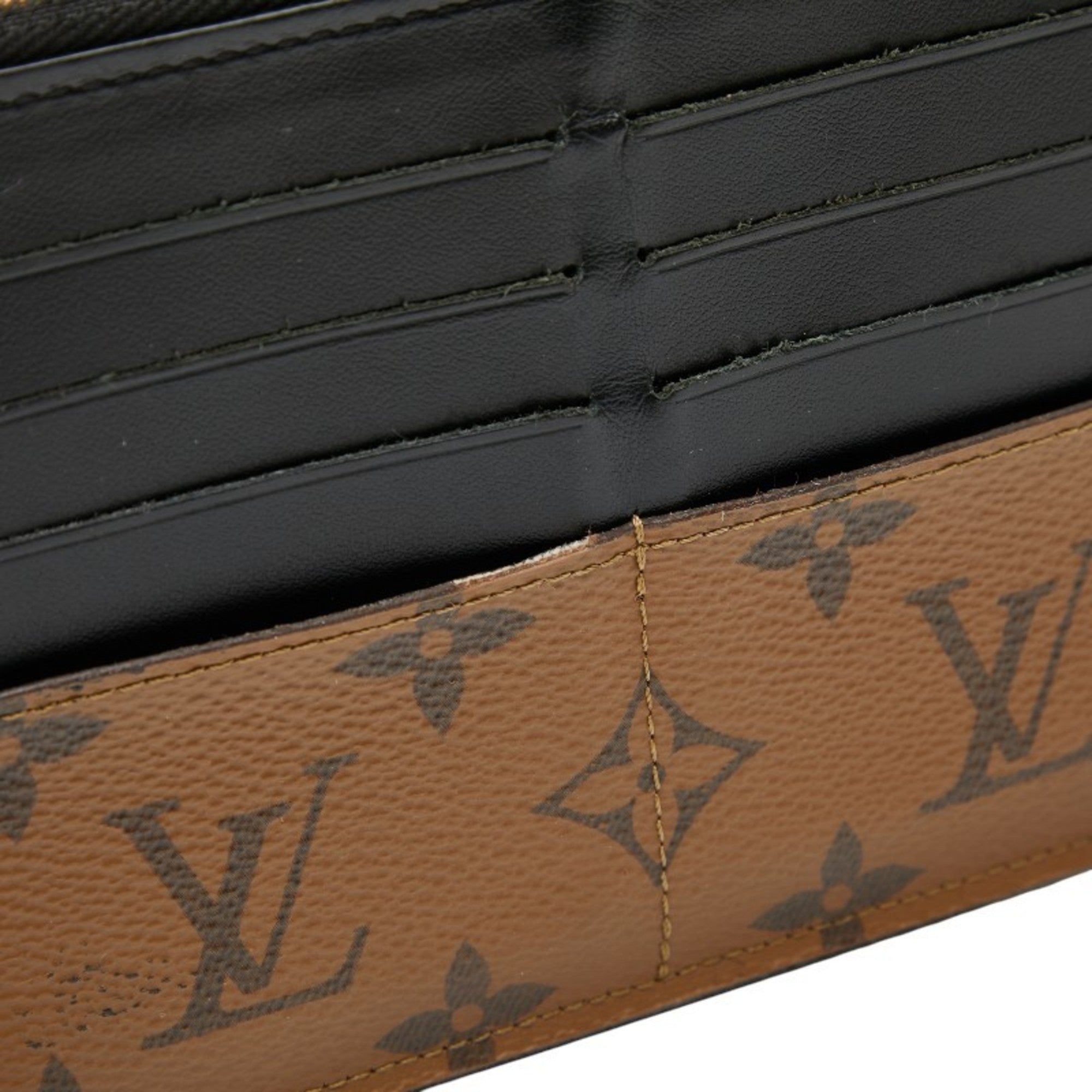 Louis Vuitton Monogram Reverse Black Brown Monogram Reverse Monogram Reverse Coin Purse/Coin Case (Pre-Owned)