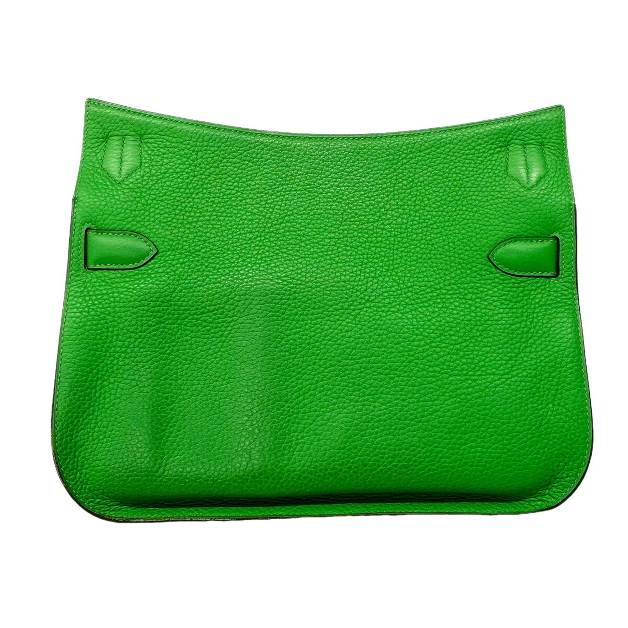 Hermes Bambou Taurillon Clemence Leather Shoulder Bag (Pre-Owned)