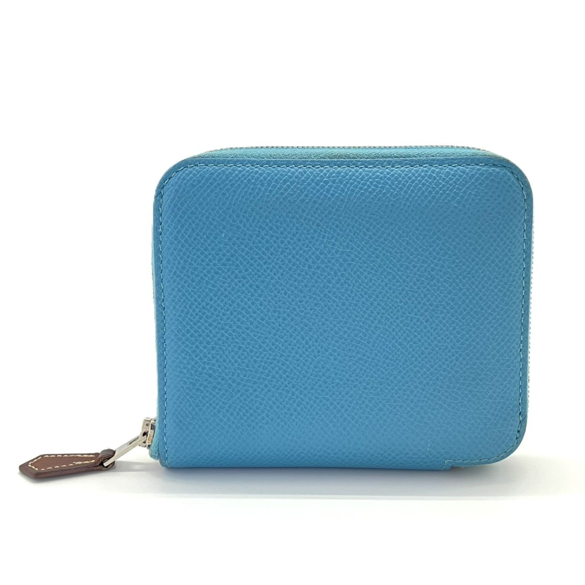 Hermes Blue Leather Wallet (Bi-Fold) (Pre-Owned)