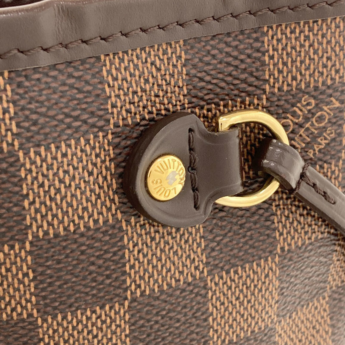 Louis Vuitton Damier Canvas Ebene Damier Canvas Tote Bag (Pre-Owned)