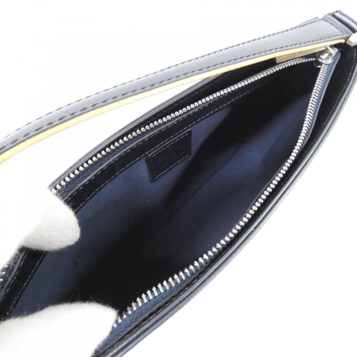 Louis Vuitton Blue Leather Shoulder Bag (Pre-Owned)