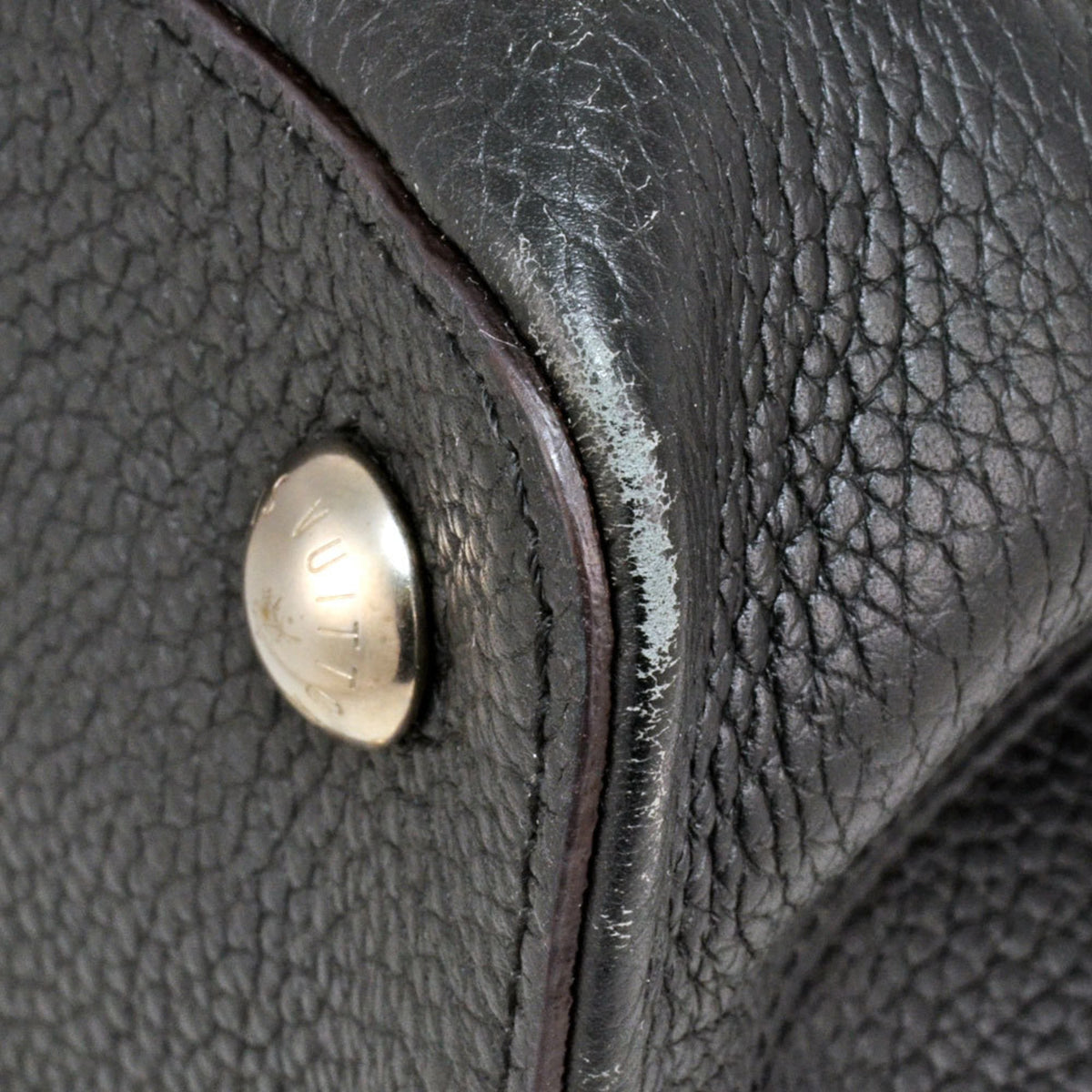 Louis Vuitton Black Noir Leather Handbag (Pre-Owned)
