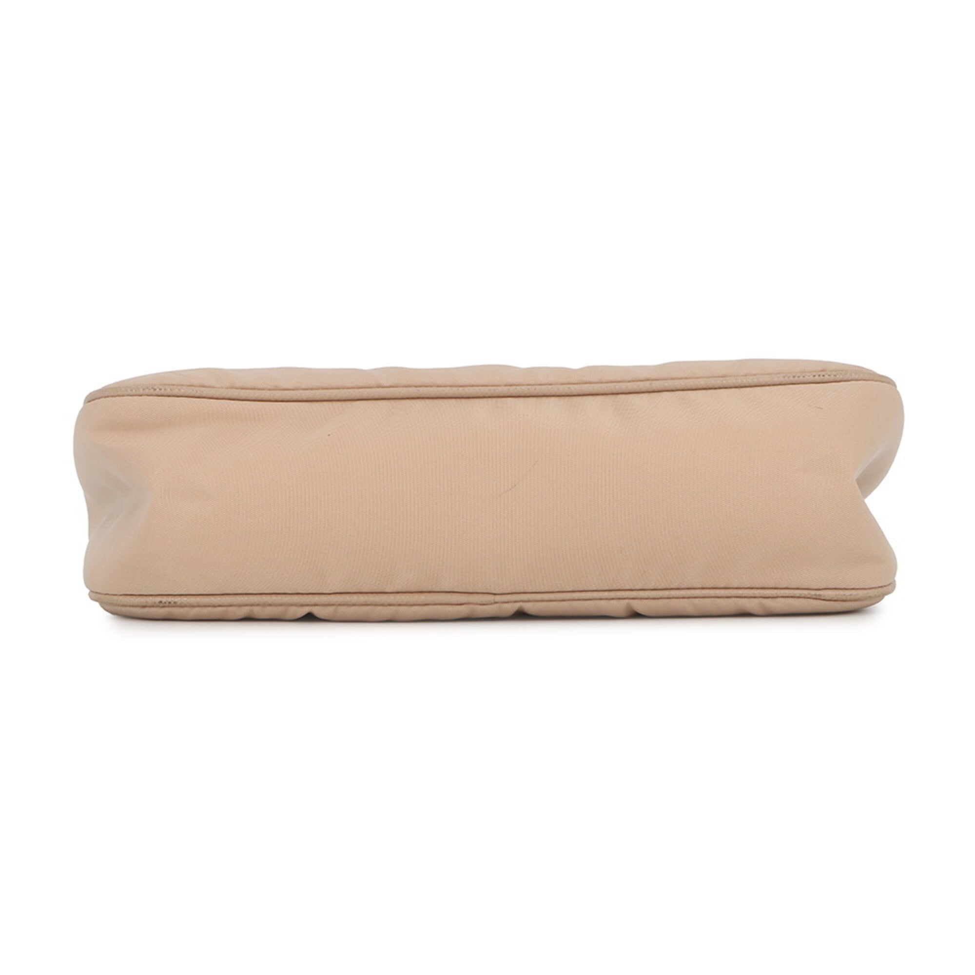 Prada Beige Nylon Handbag Shoulder Bag (Pre-Owned)
