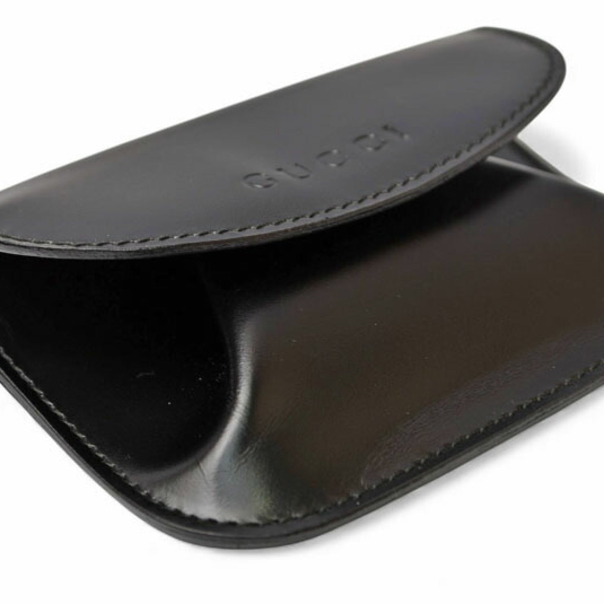 Gucci Black Leather Coin Purse/Coin Case (Pre-Owned)