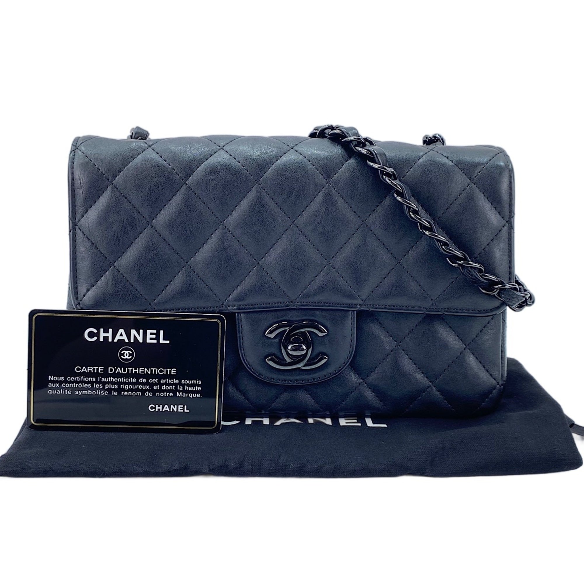 Chanel Matelasse Black Shoulder Bag (Pre-Owned)