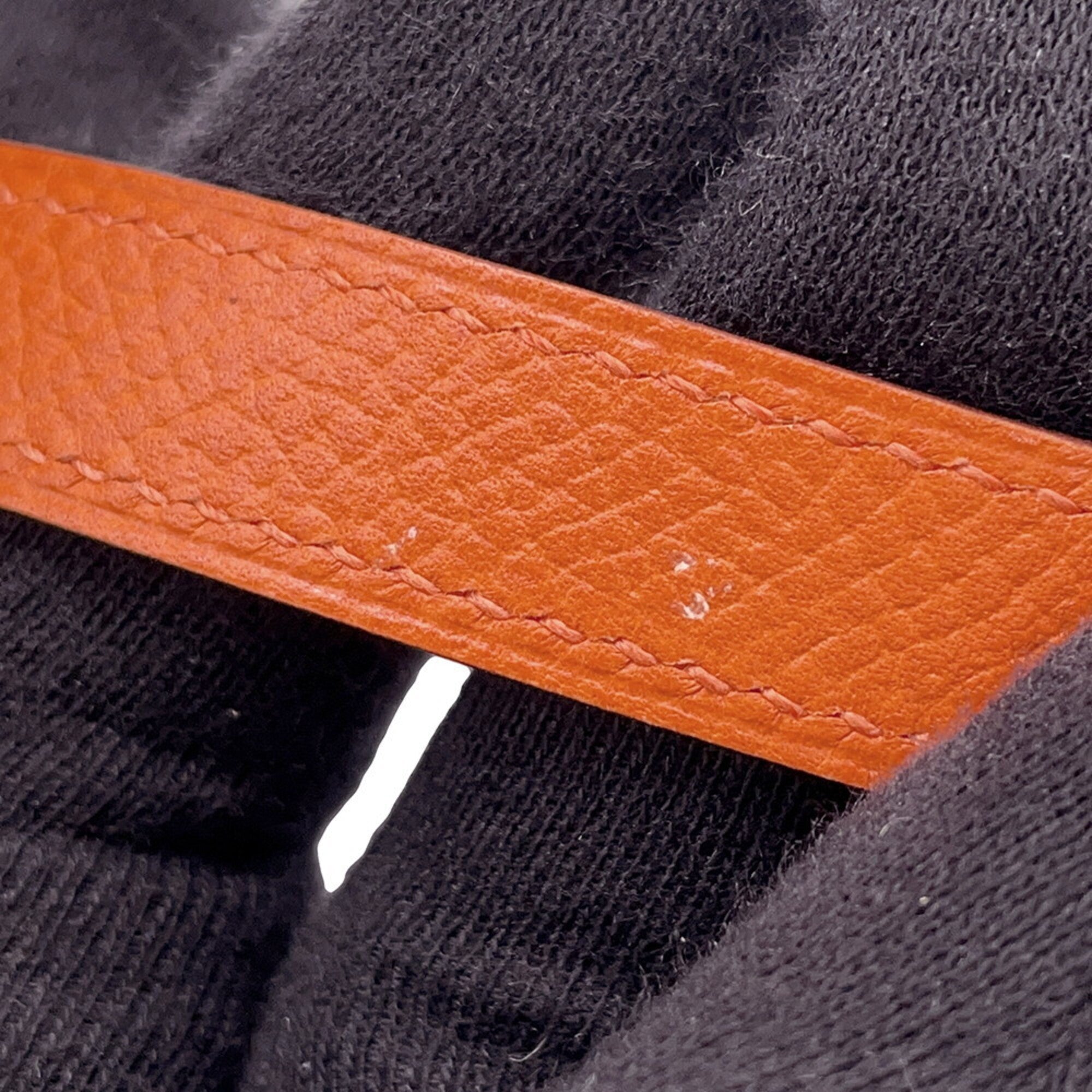 Hermes Orange Epsom Leather Coin Purse/Coin Case (Pre-Owned)