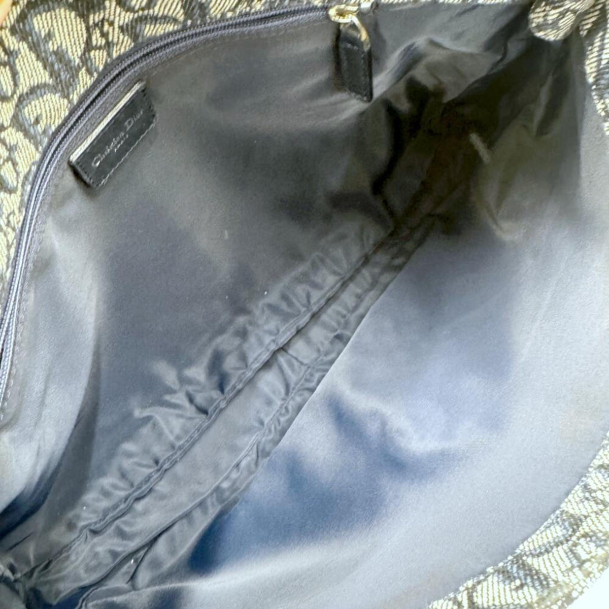 Christian Dior Blue Canvas Shoulder Bag (Pre-Owned)
