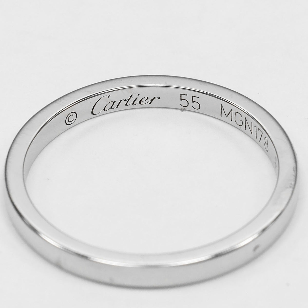 Cartier Platinum 950 Band Ring (Pre-Owned)