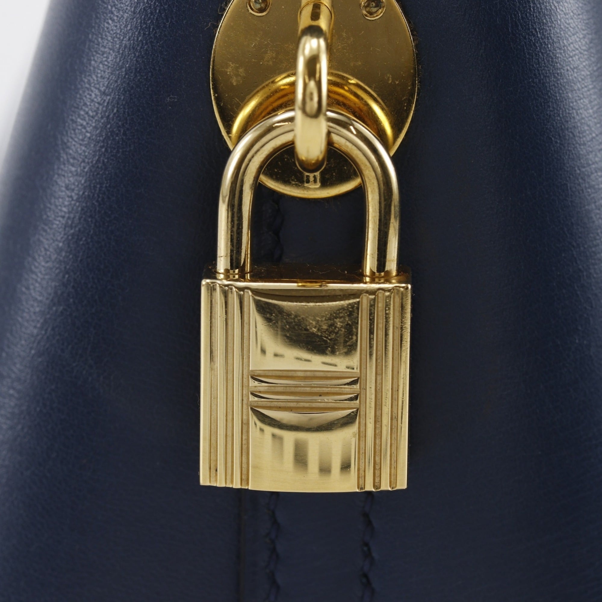 Hermes Bolide Blue Marine Navy Handbag (Pre-Owned)
