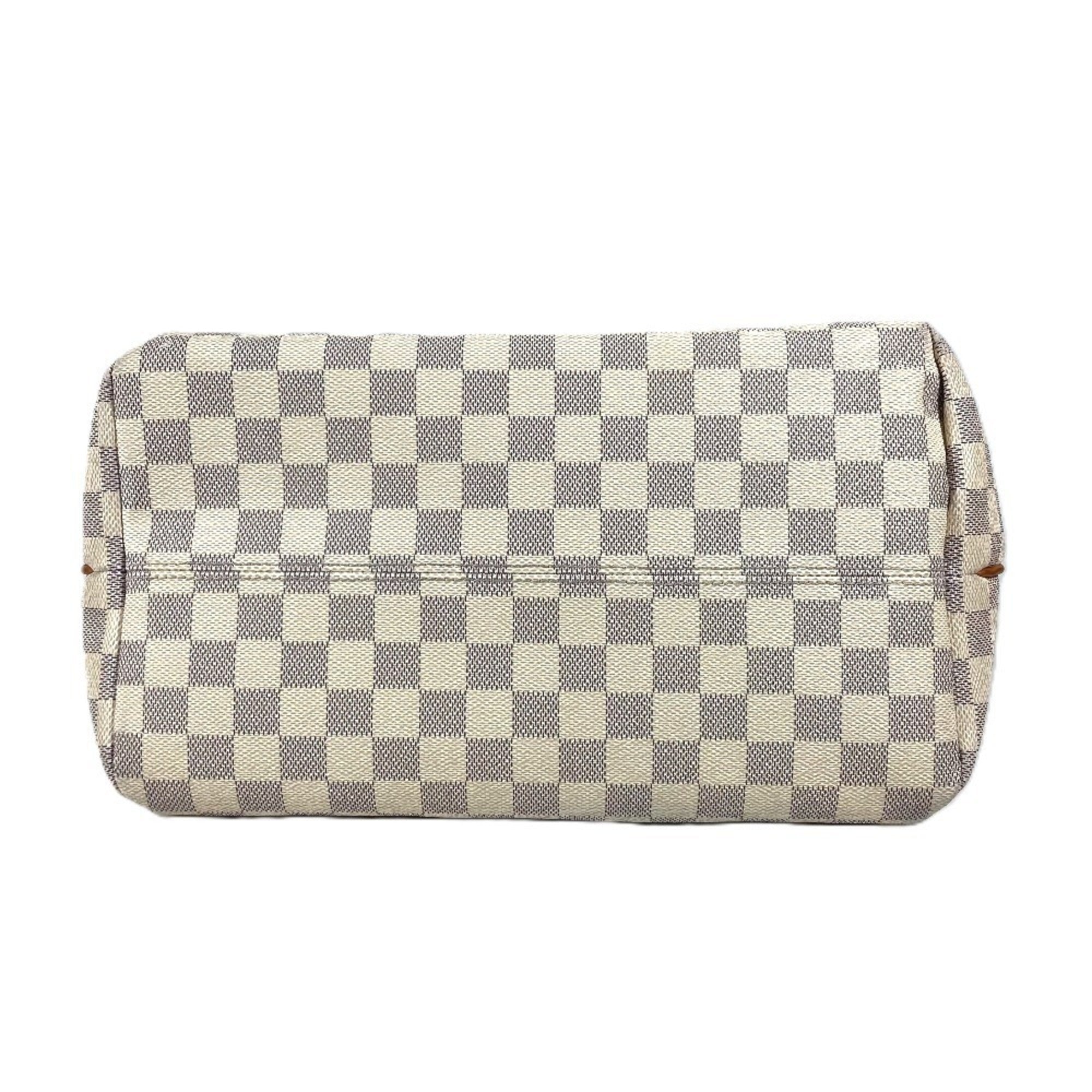 Louis Vuitton White Damier Azur Shoulder Bag Tote Bag (Pre-Owned)