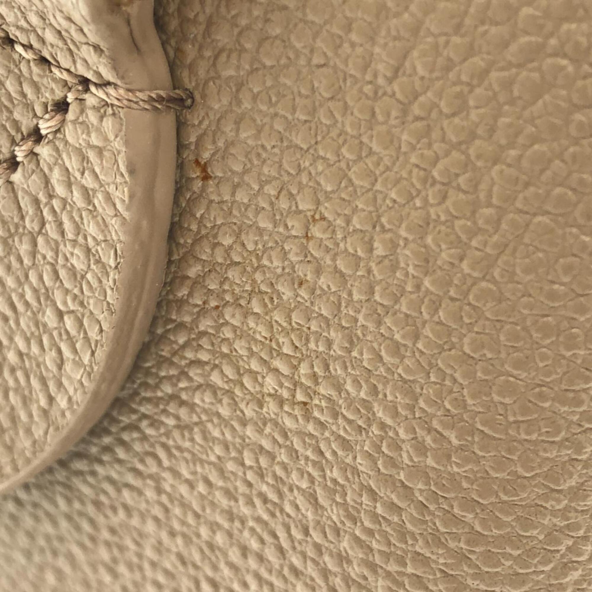 Louis Vuitton Cream Tourterelle Leather Boston Bag (Pre-Owned)