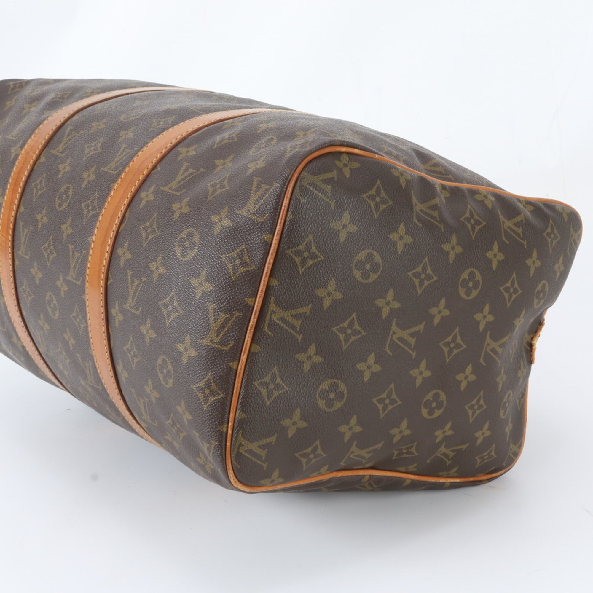 Louis Vuitton Brown Monogram Leather Coated Canvas Handbag Tote Bag (Pre-Owned)